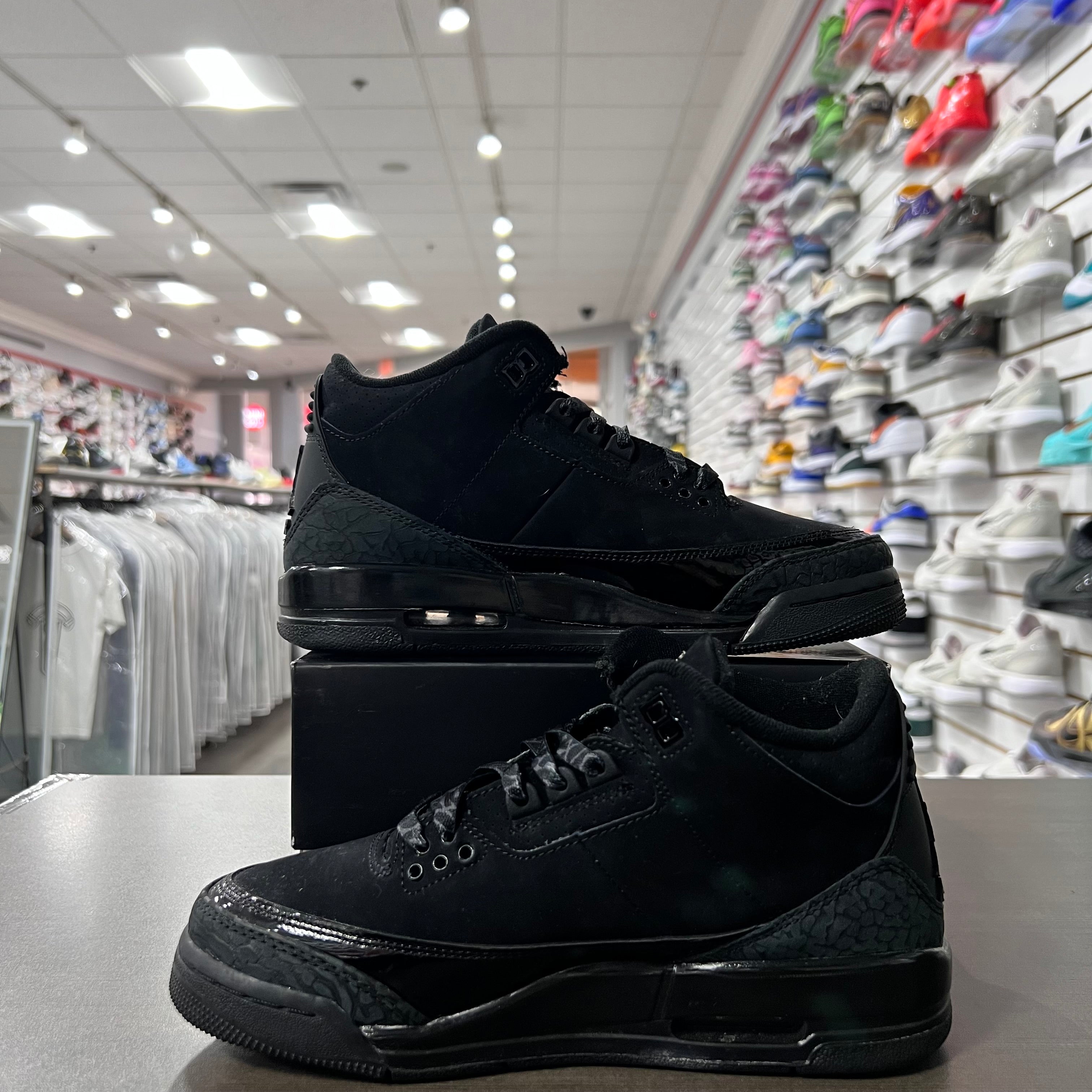 Jordan Retro 3 Gs Black Cat (Lightly Worn)