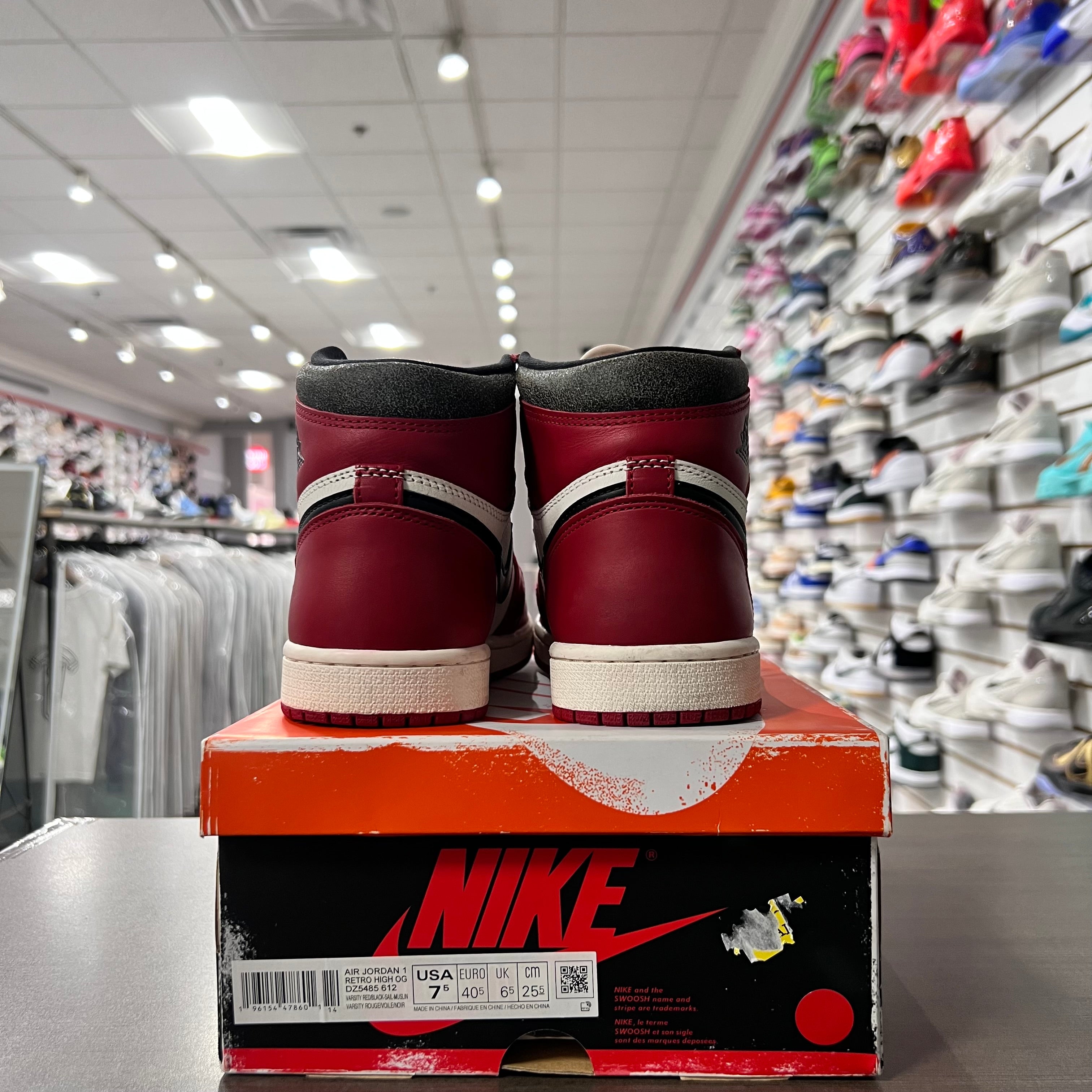 Jordan Retro 1 High Og Mens Lost And Found (Lightly Worn)