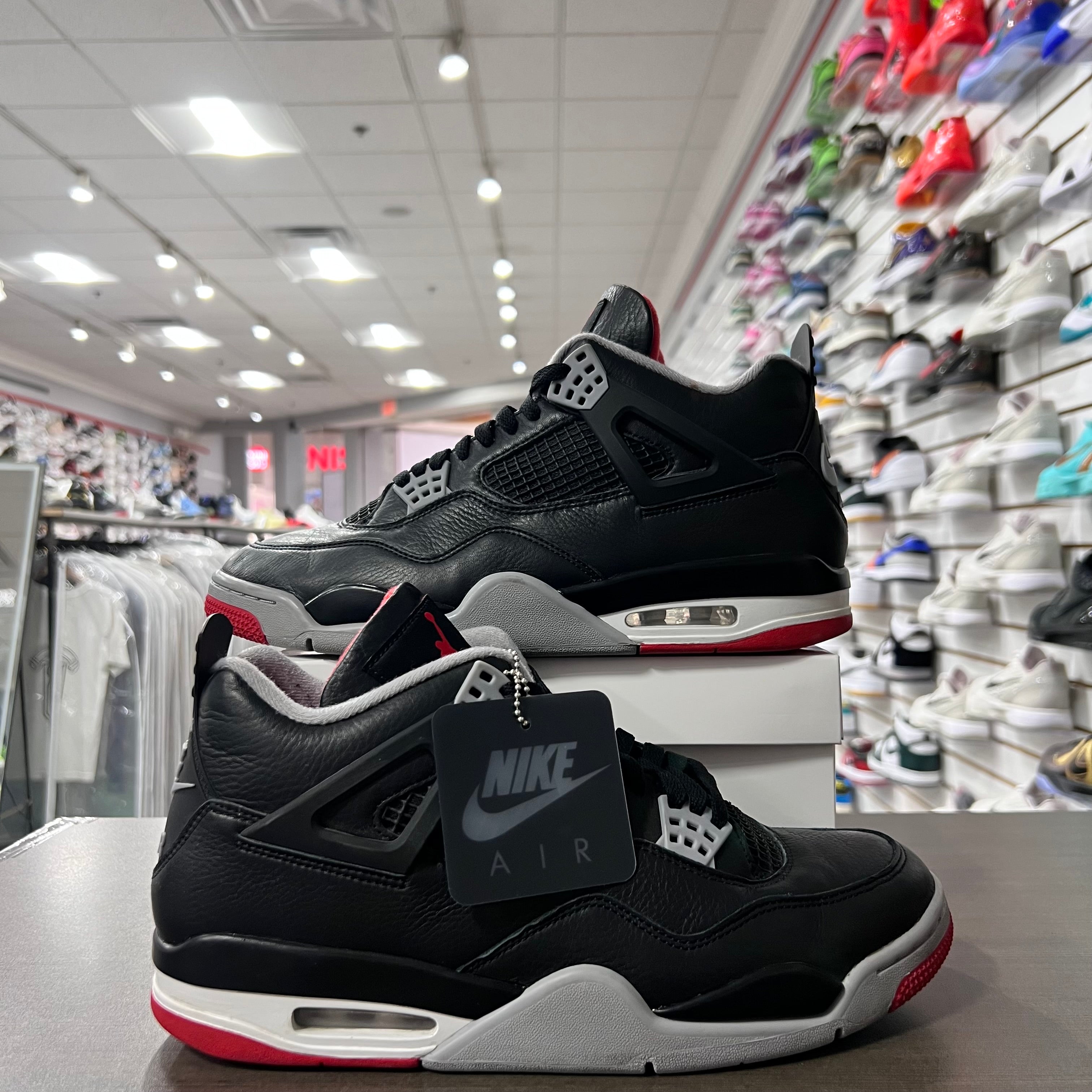 Jordan Retro 4 Mens Bred Reimagined (Lightly Worn+Replacement Box)