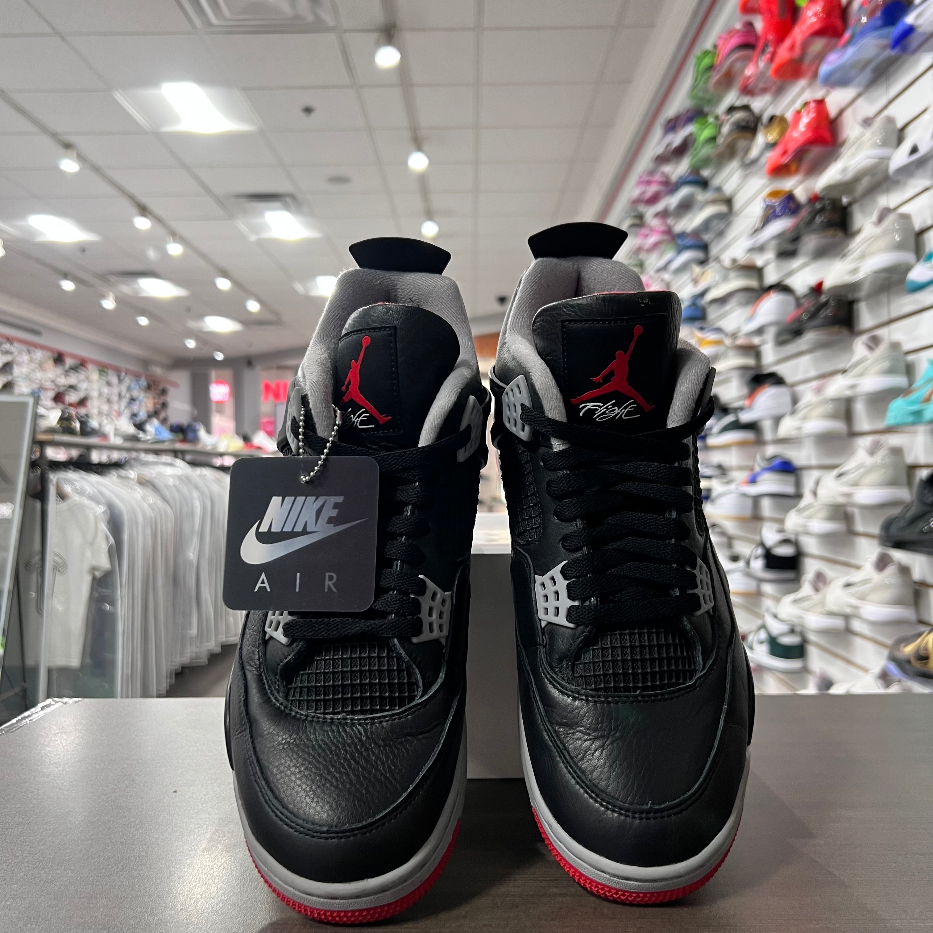 Jordan Retro 4 Mens Bred Reimagined (Lightly Worn+Replacement Box)
