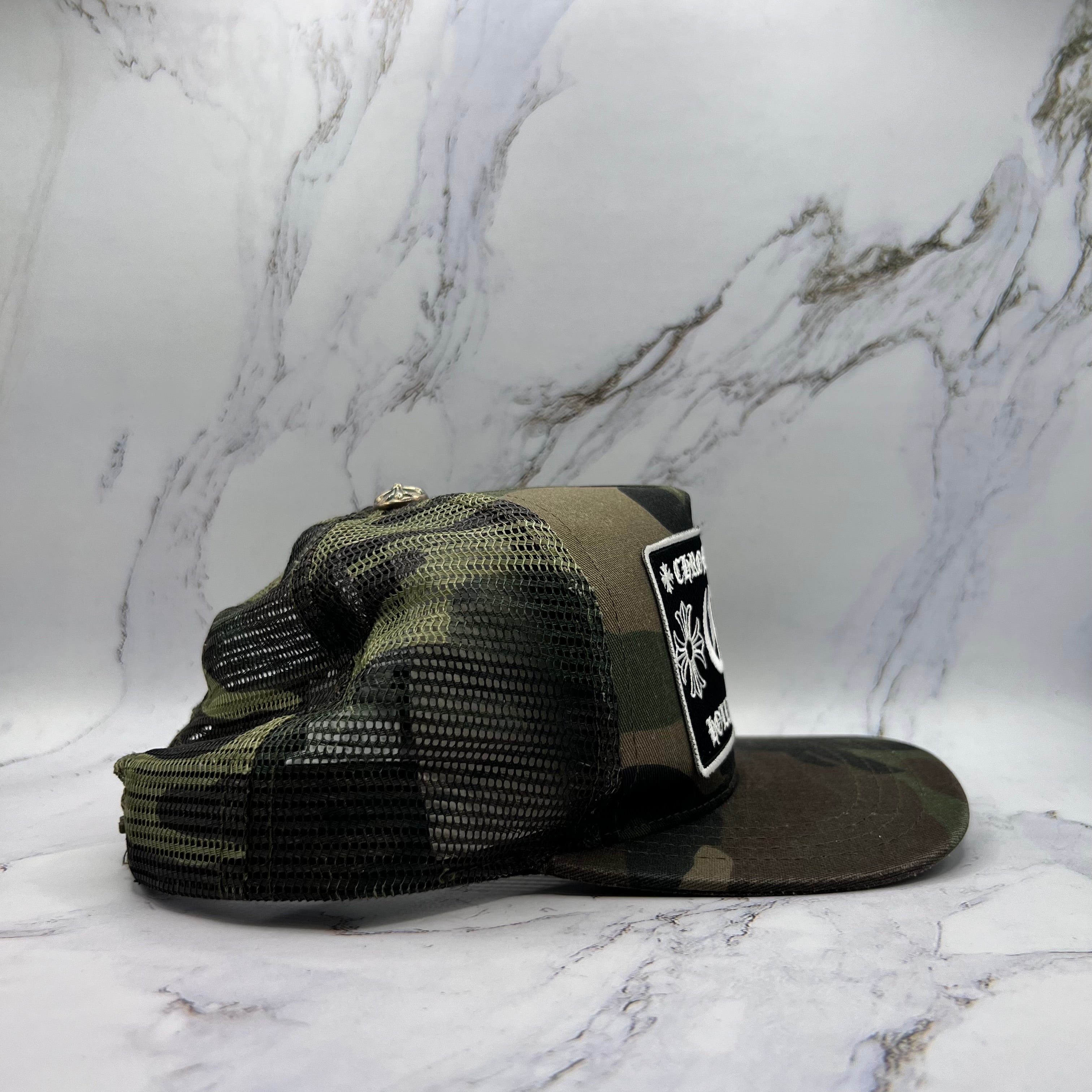Chrome Hearts Hollywood Trucker Hat Camo (Lightly Worn)