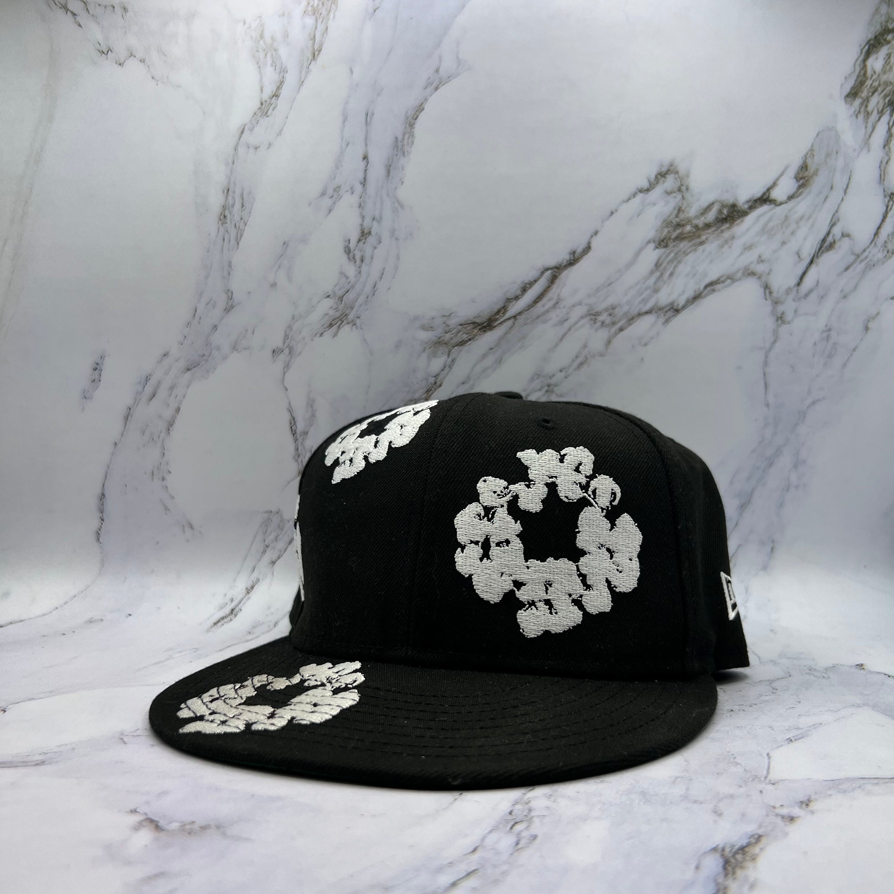 Denim Tears Cotton Wreath Fitted Hat Black (Lightly Worn)