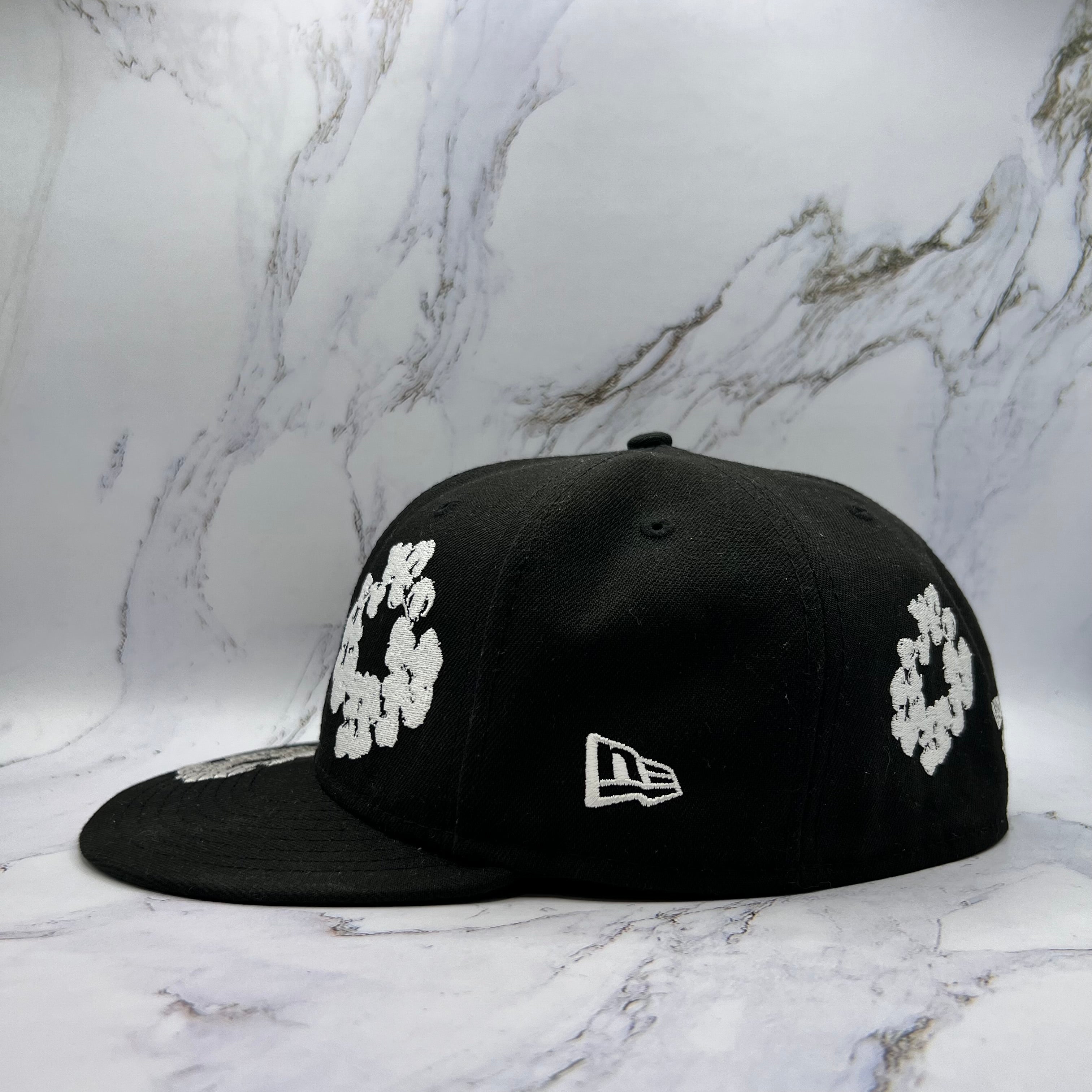 Denim Tears Cotton Wreath Fitted Hat Black (Lightly Worn)