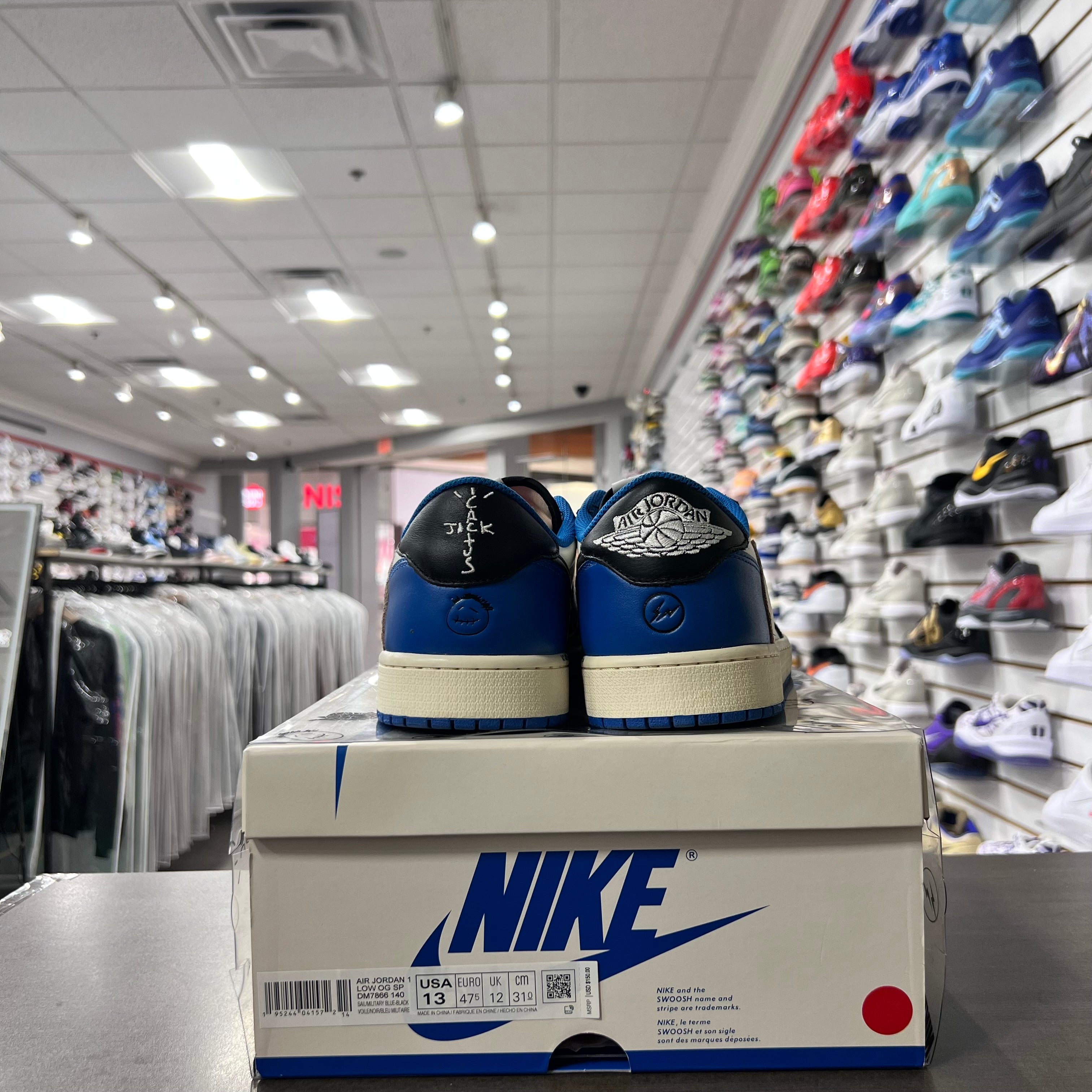 Jordan Retro Low 1 OG SP Fragment x Travis Scott (Lightly Worn)