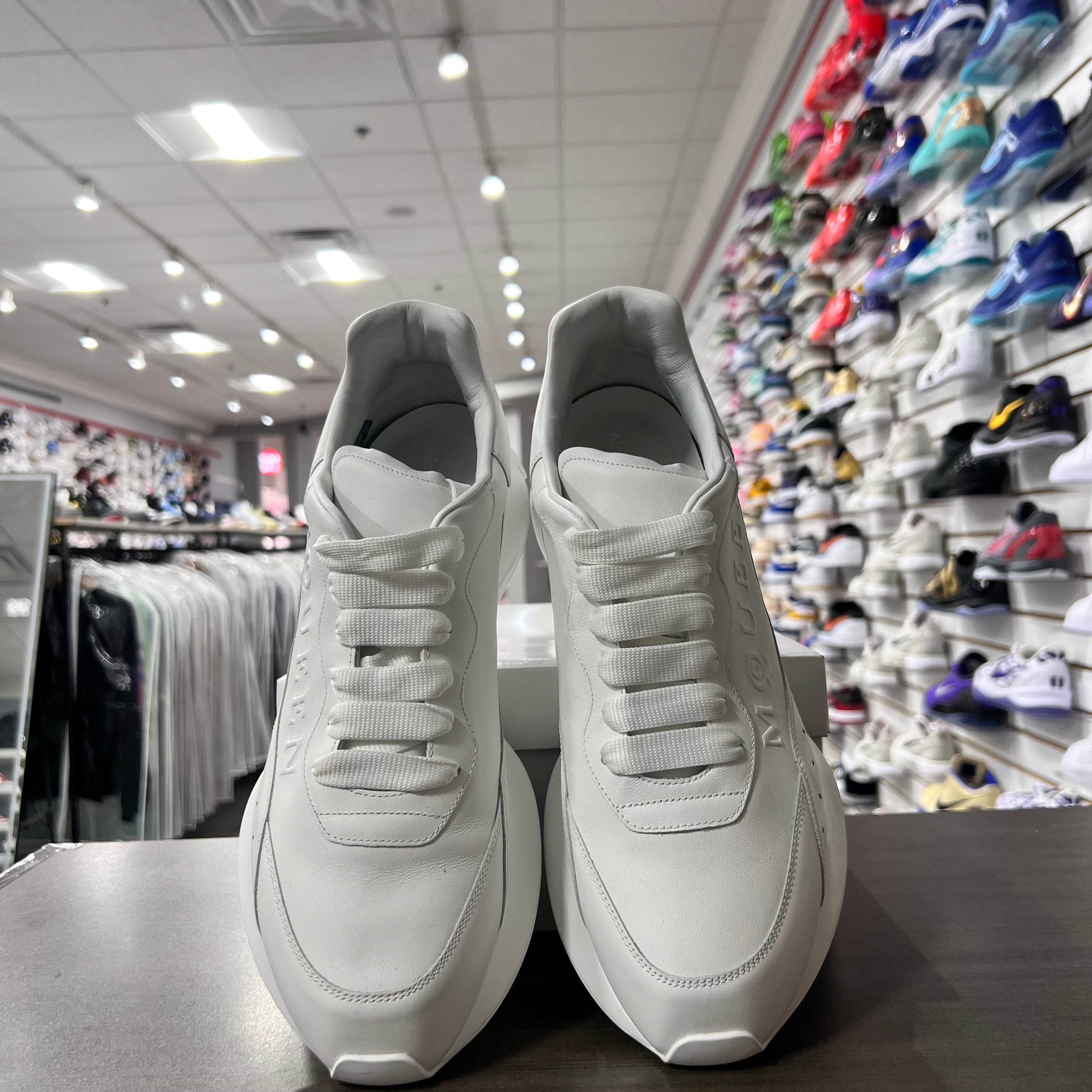 Alexander Mcqueen Sprint Runner White (Lightly Worn+Replacement Box)