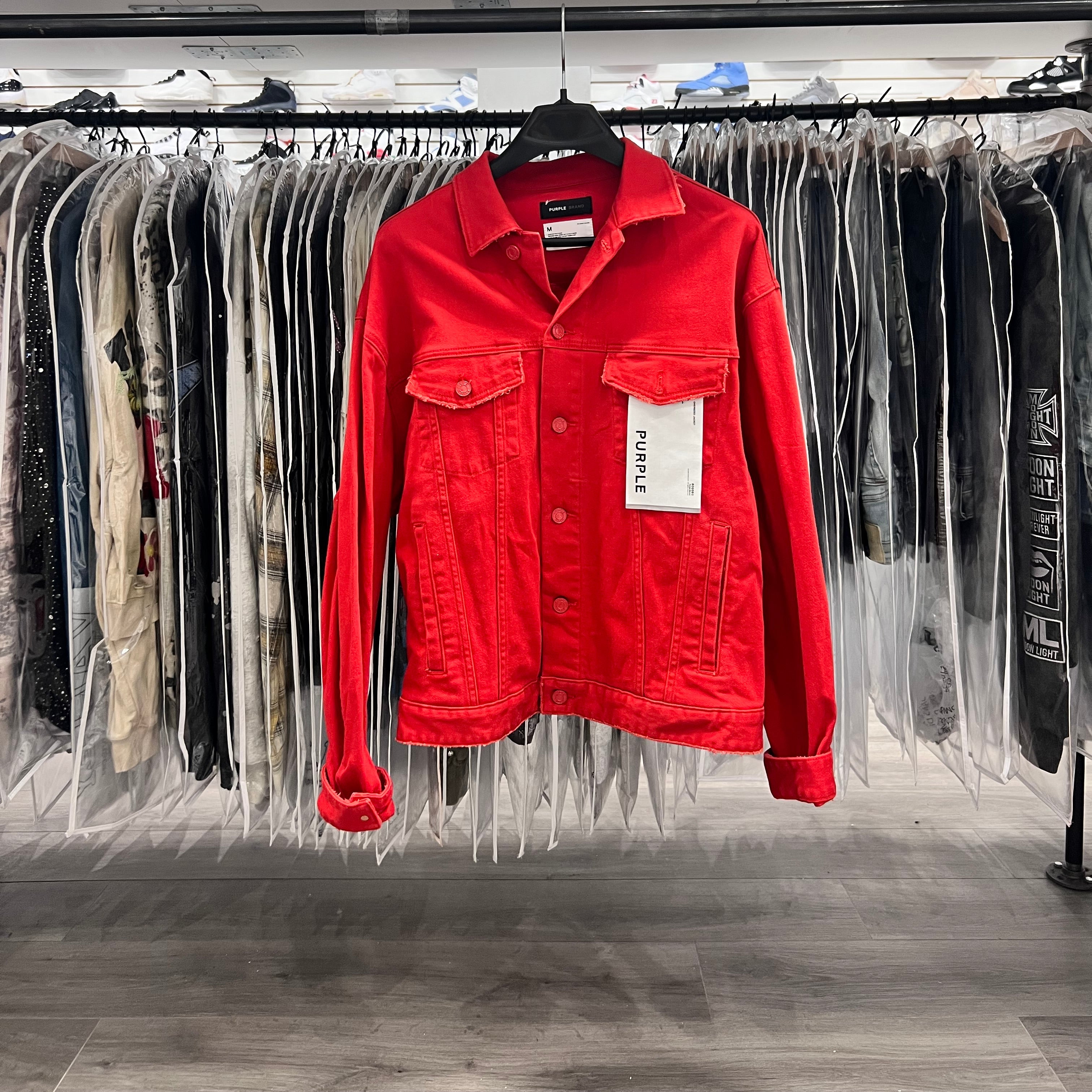 Purple Jacket Denim Red (Lightly Worn)