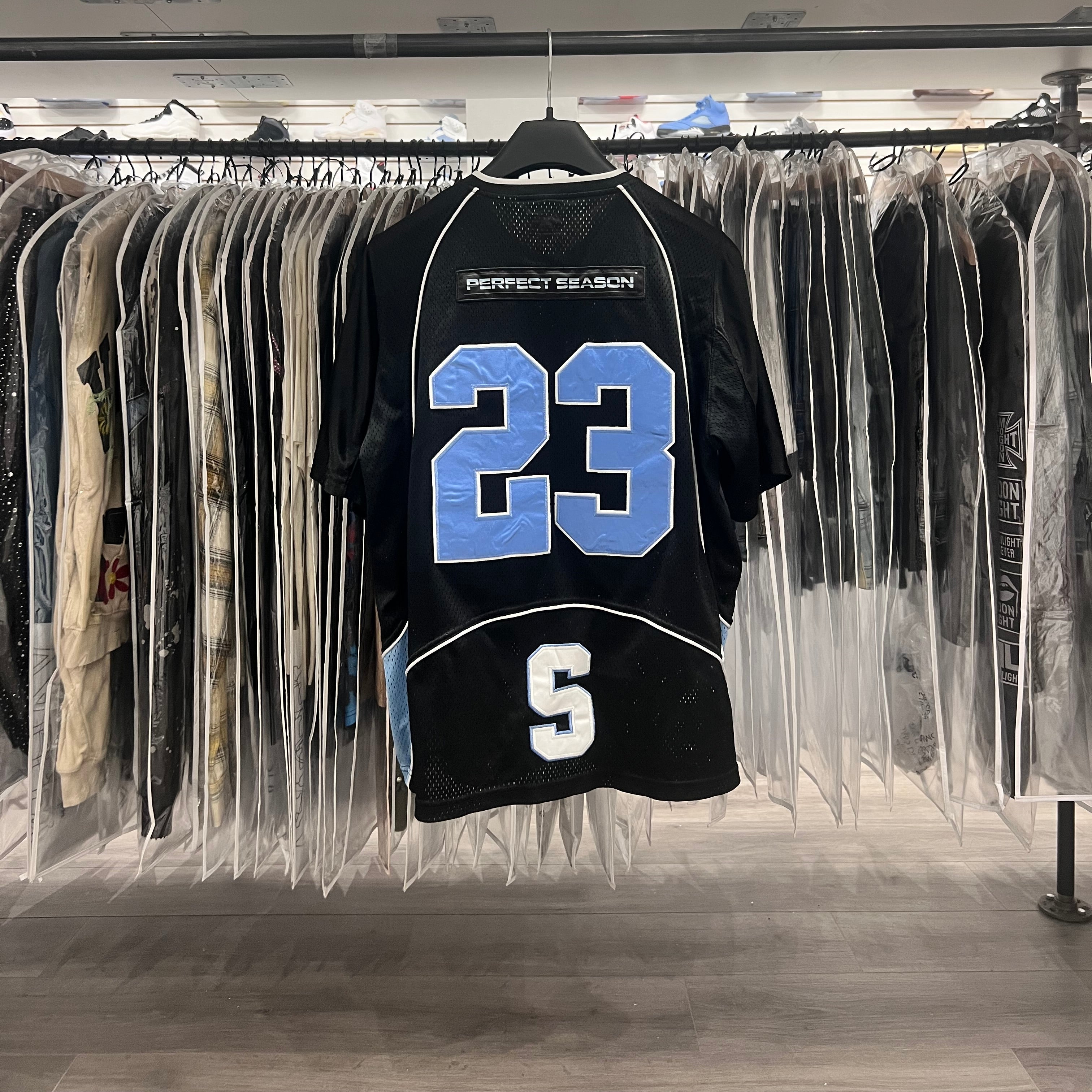 Supreme Perfect Season Football Jersey Blue Black (Lightly Worn)