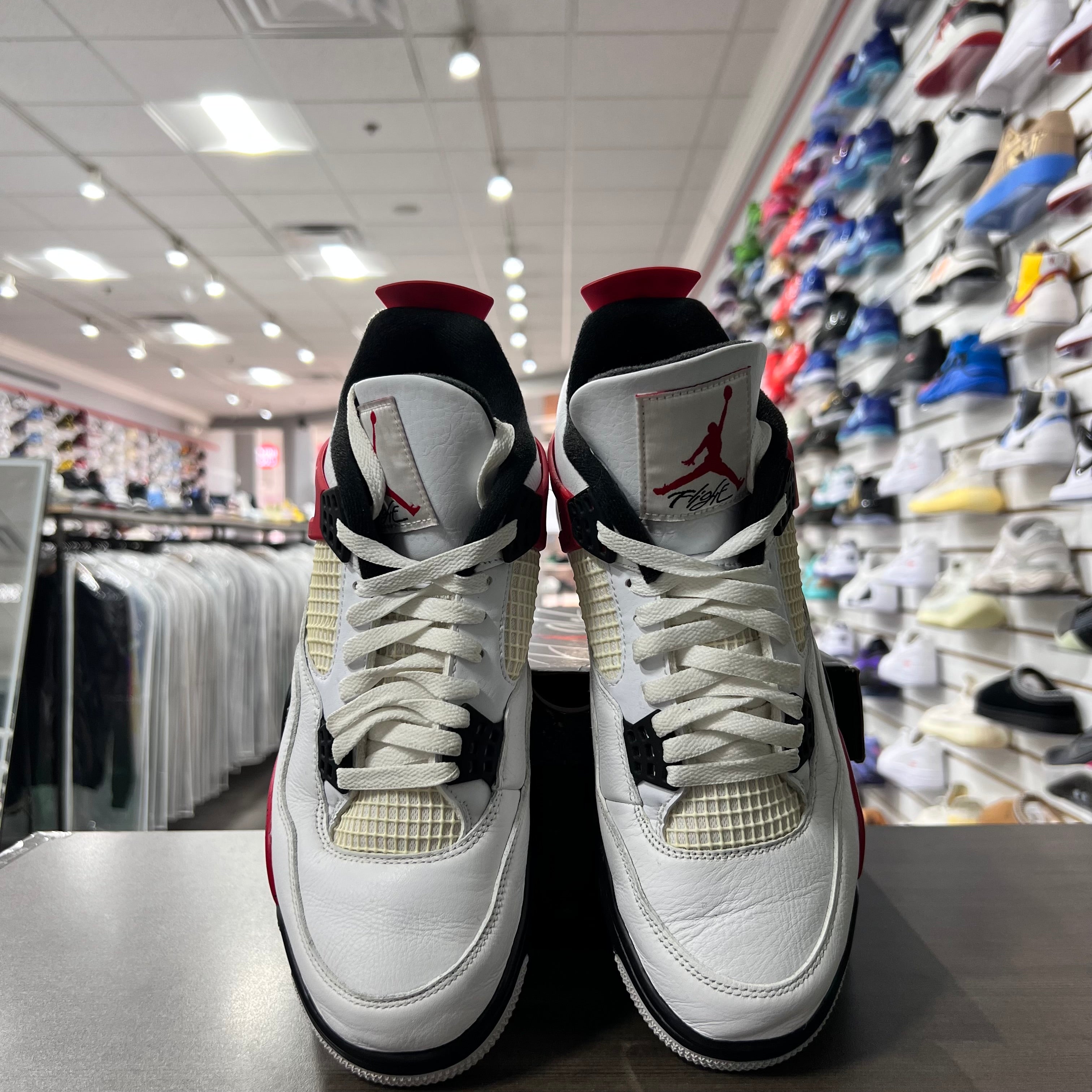 Jordan Retro 4 Mens Red Cement (Lightly Worn)