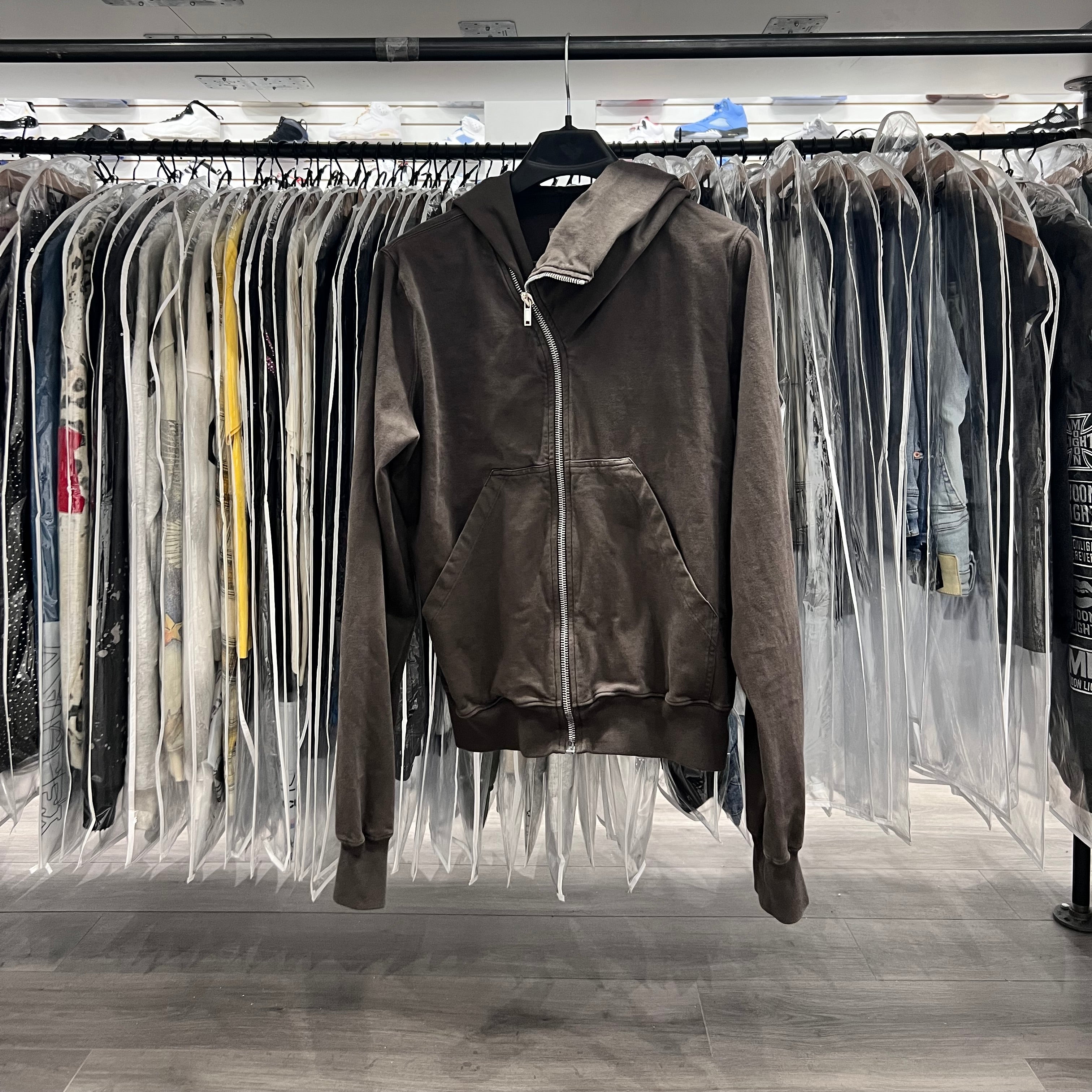 Rick Owens DRKSHDW Mountain Zip Up Hoodie Dust (Lightly Worn)