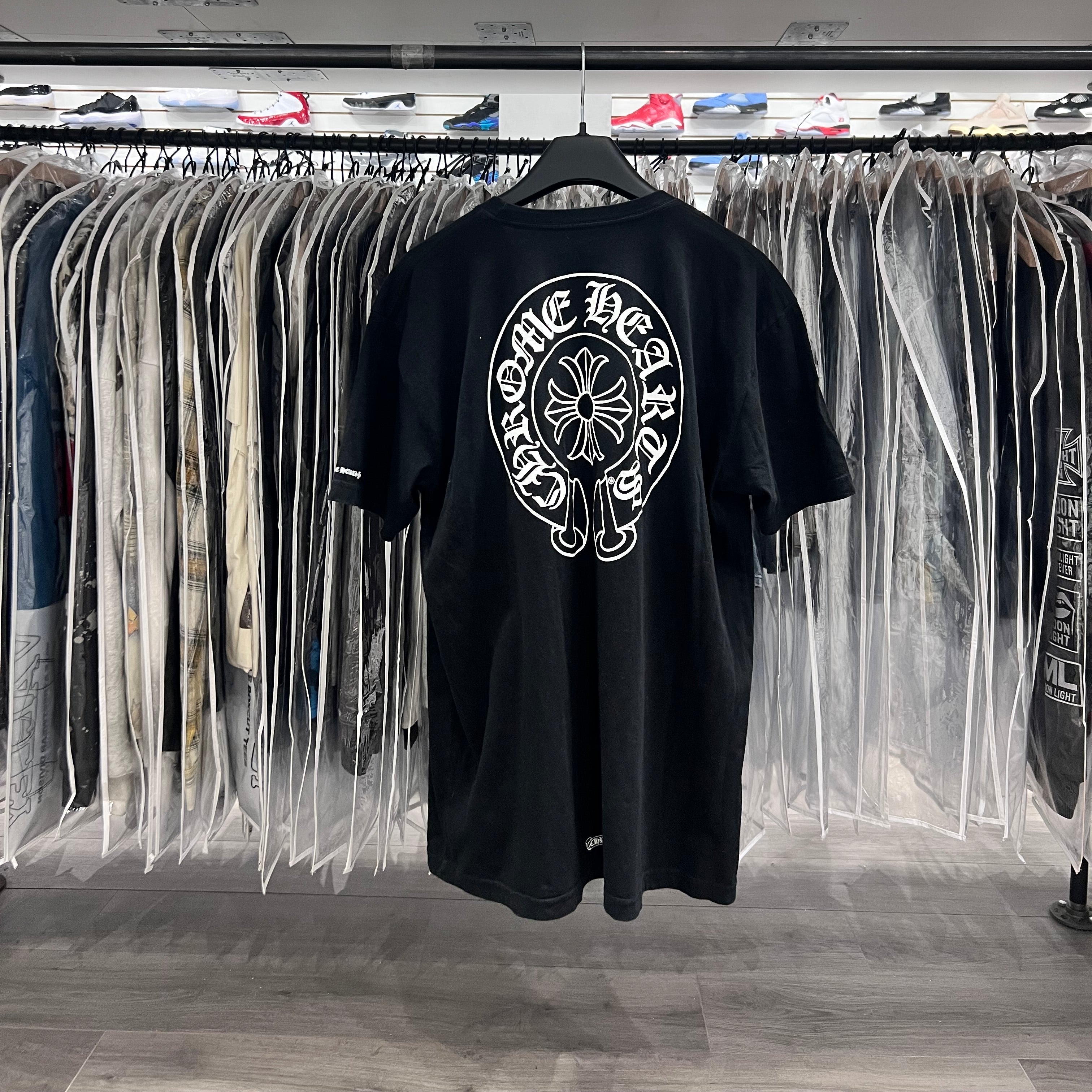Chrome Hearts Horseshoe Logo Tee Black (Lightly Worn)