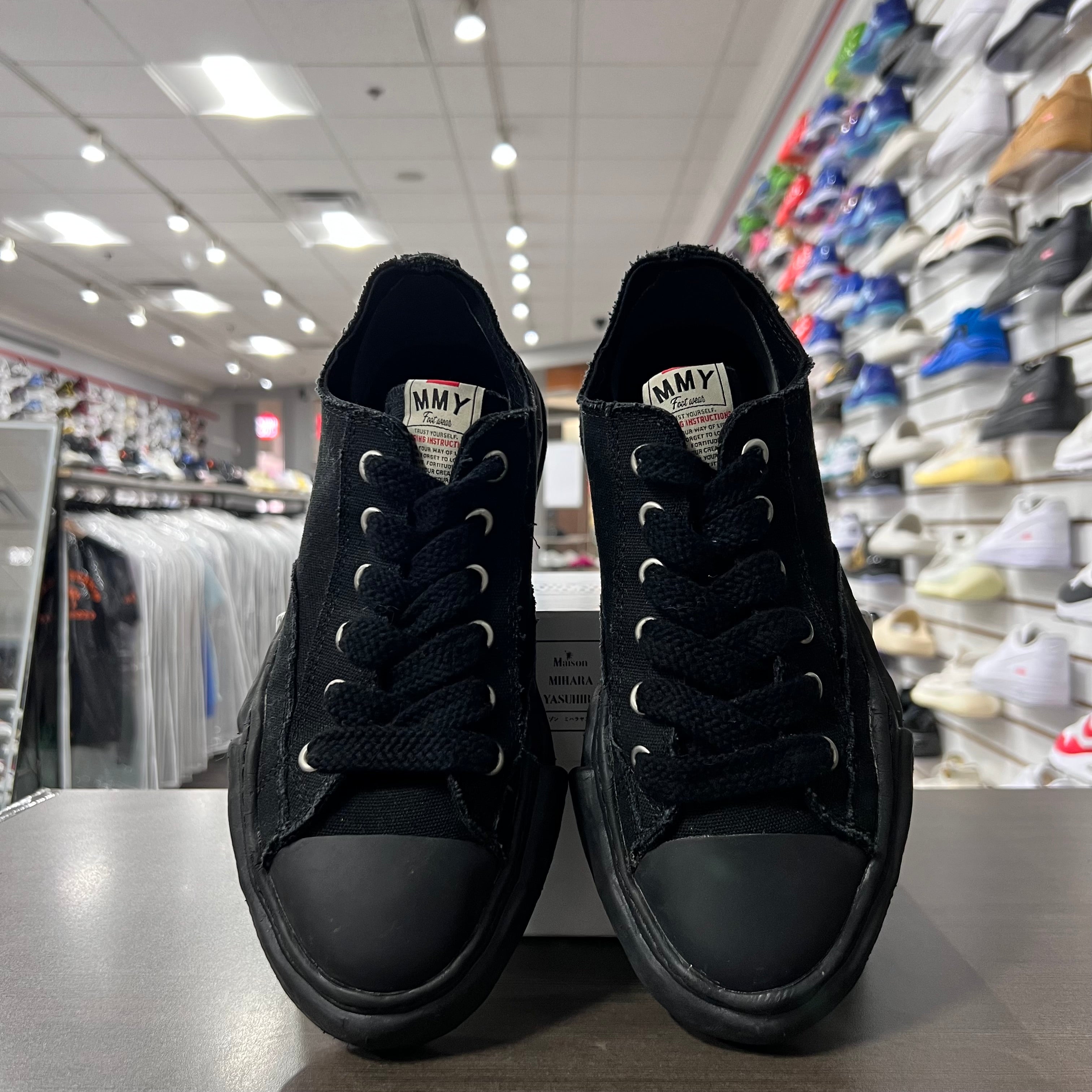 Maison Mihara Yasuhiro Peterson OG Sole Canvas Low Black Black (Lightly Worn)