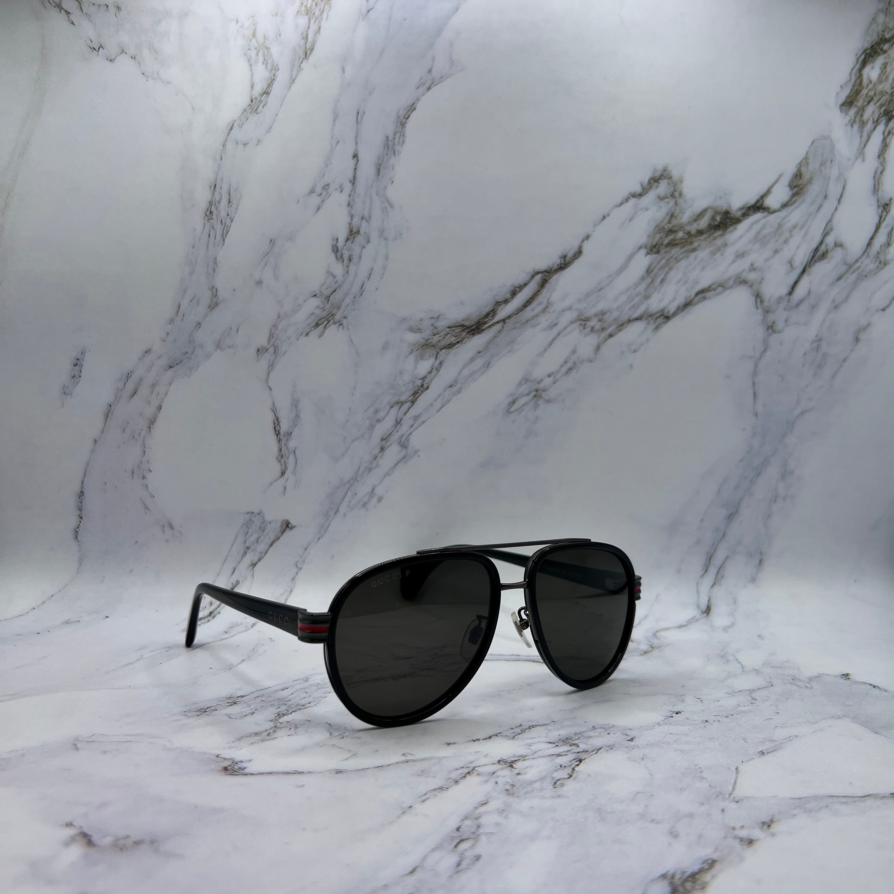 Gucci Aviators Gold Green (Lightly Worn)