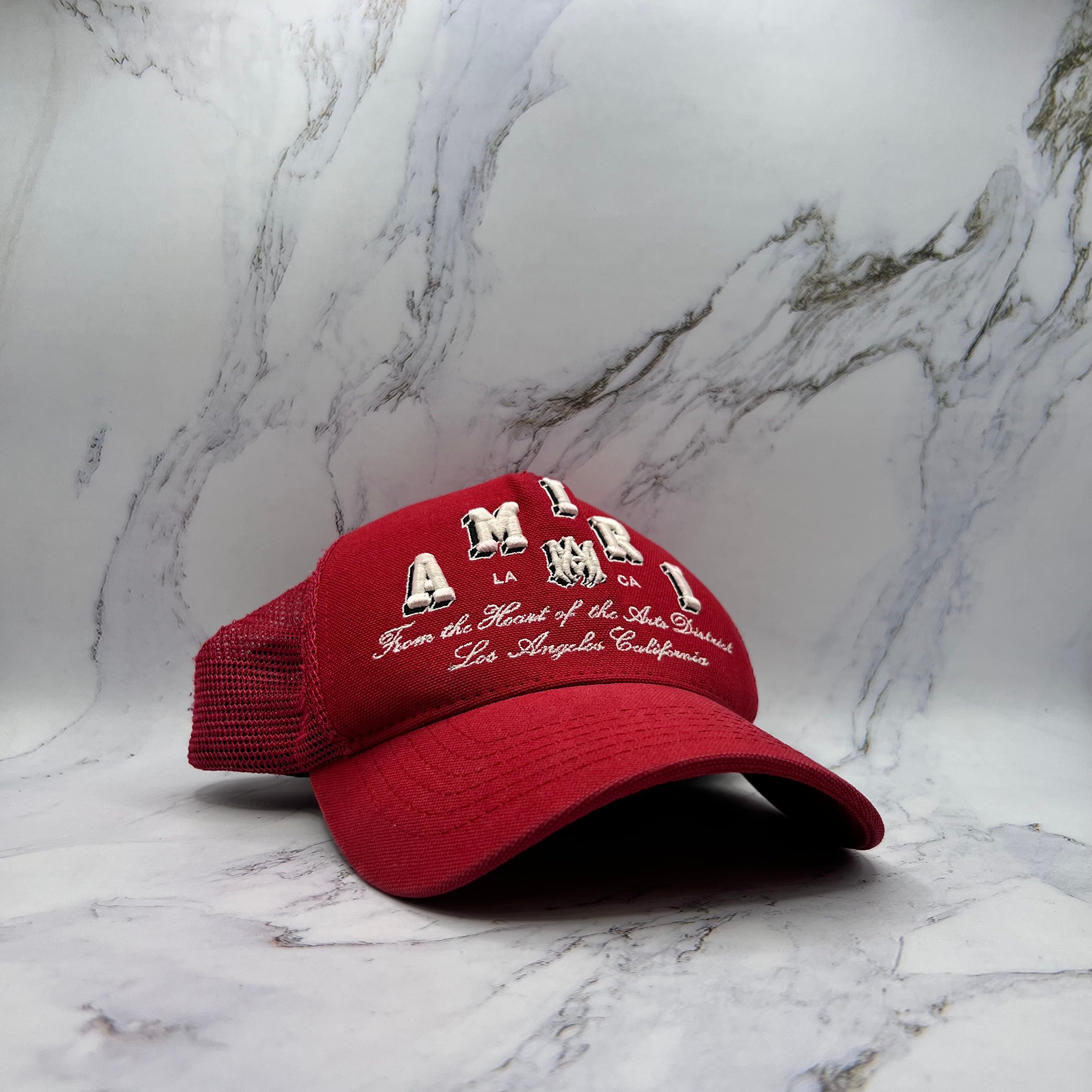 Amiri Collegiate Logo Trucker Red (Lightly Worn)