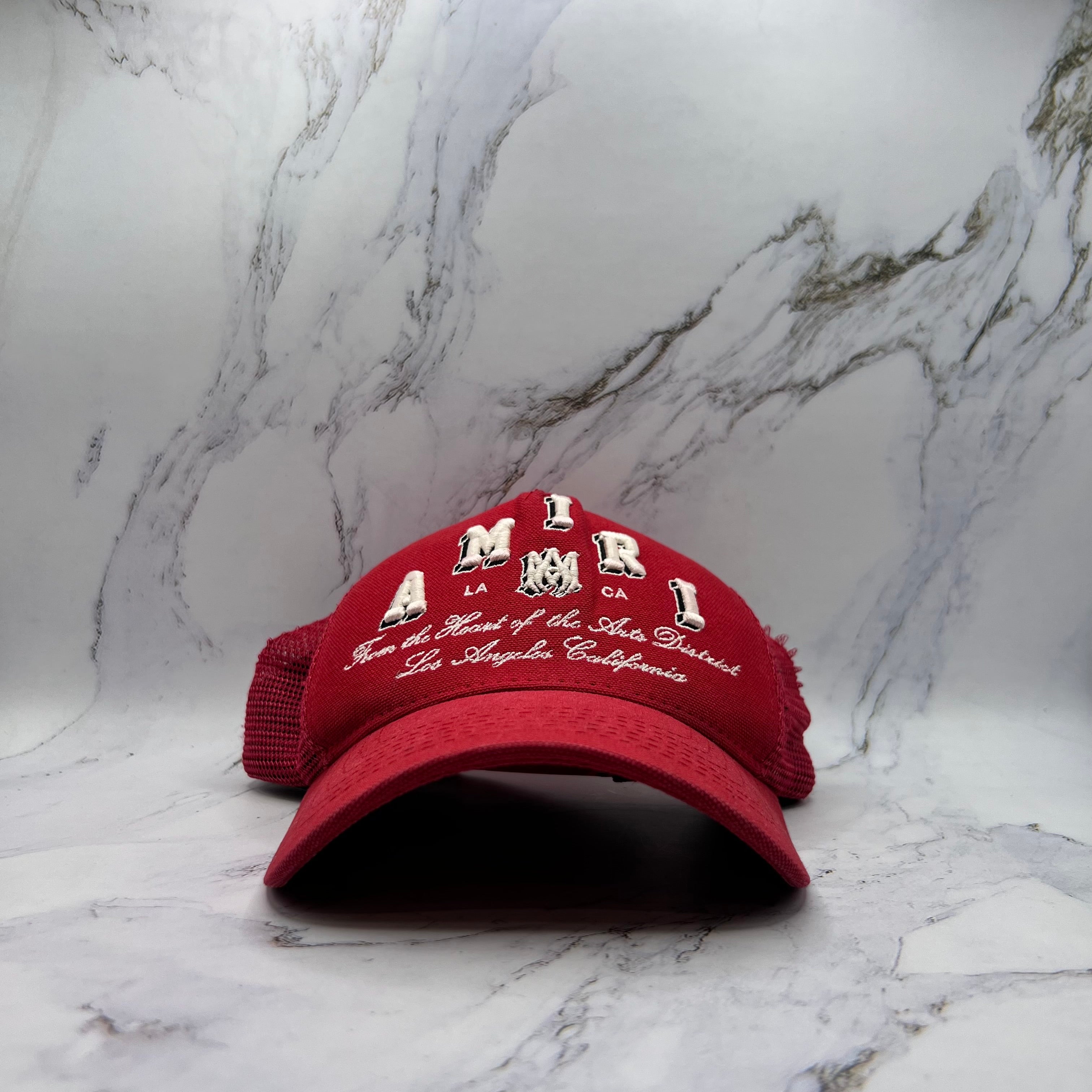 Amiri Collegiate Logo Trucker Red (Lightly Worn)