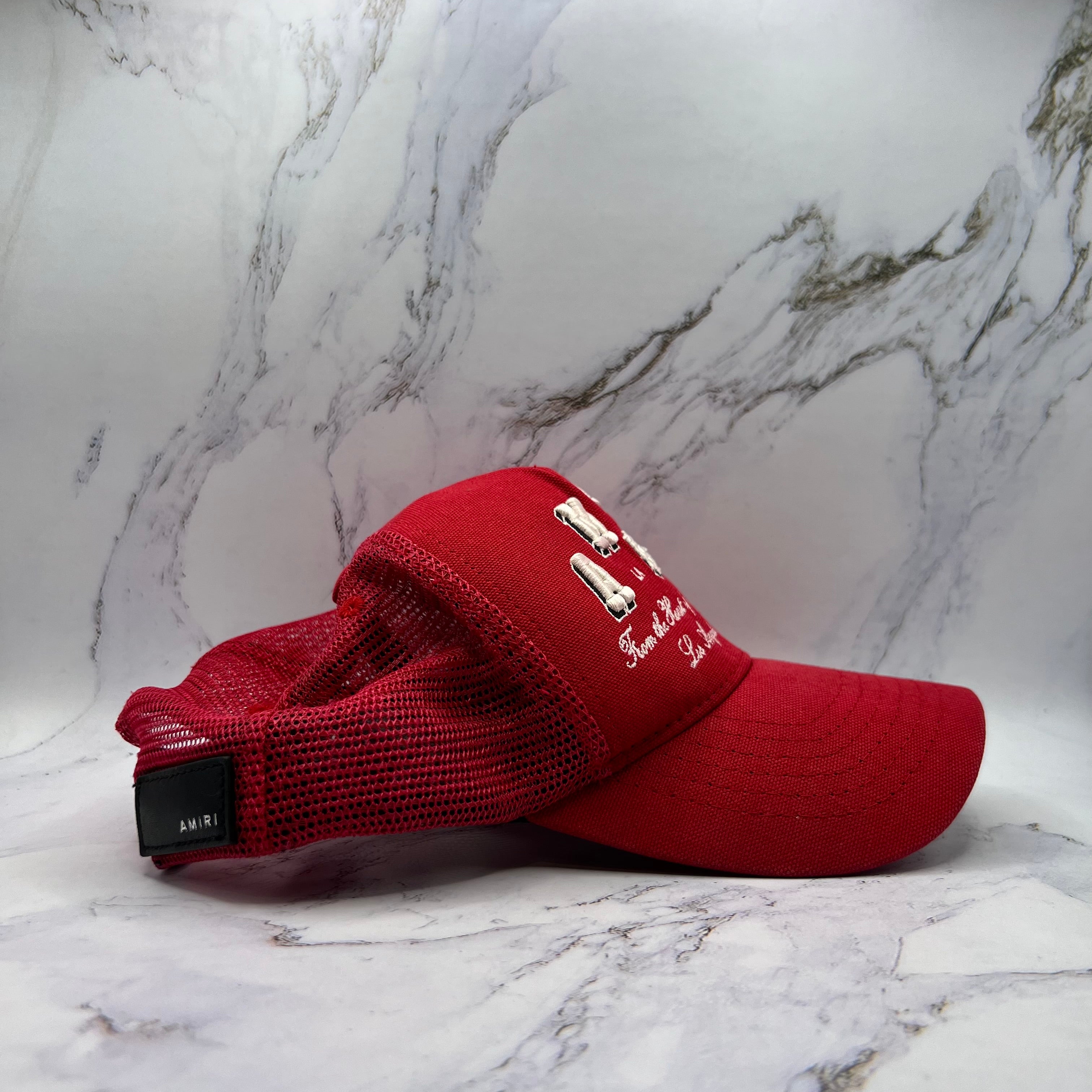 Amiri Collegiate Logo Trucker Red (Lightly Worn)