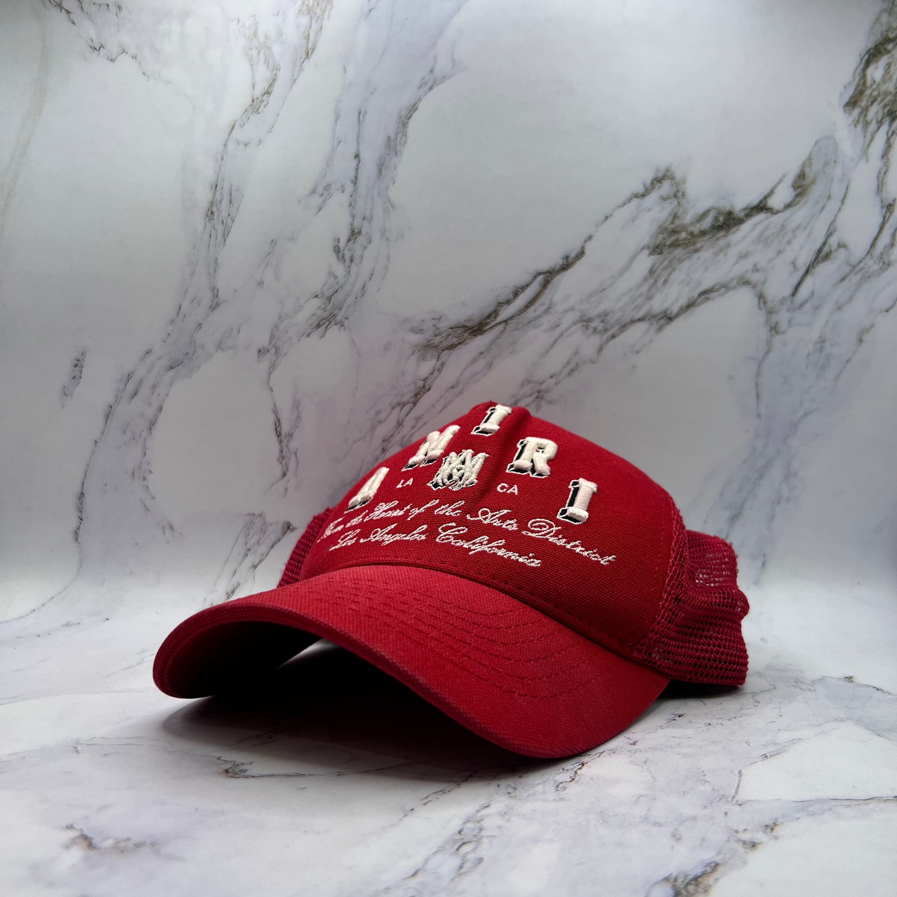 Amiri Collegiate Logo Trucker Red (Lightly Worn)
