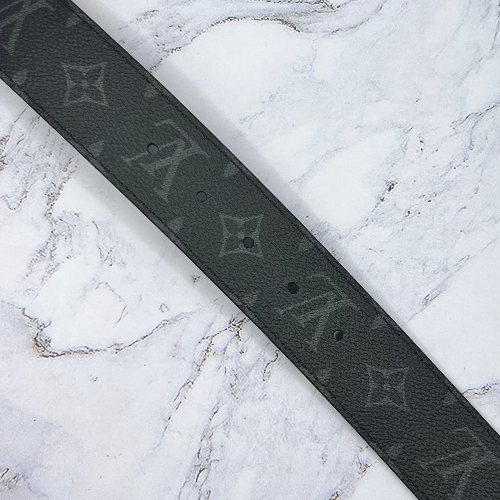 Louis Vuitton Black Monogram Belt Reversible (Lightly Worn)