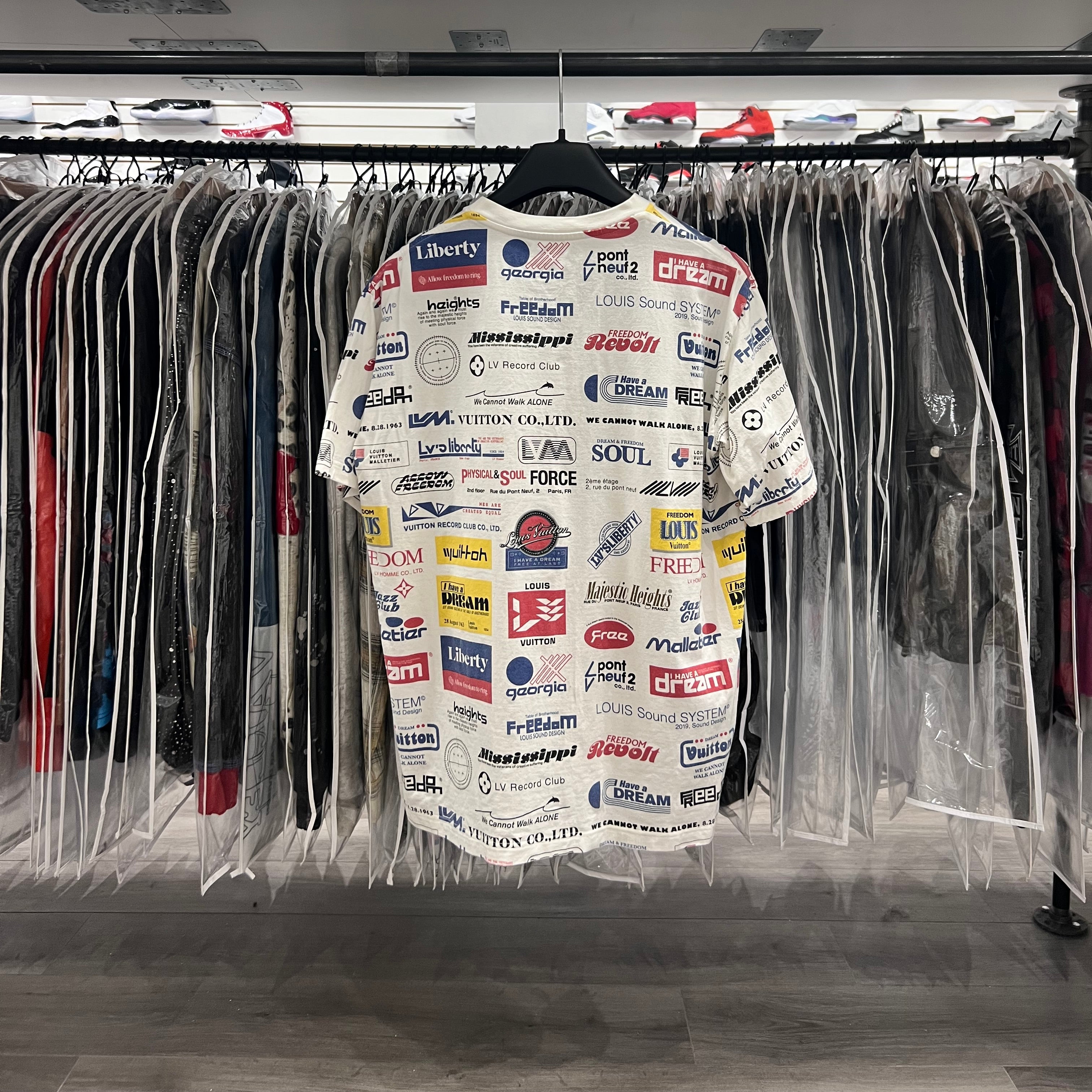Louis Vuitton All Over Logo Tee (Lightly Worn)