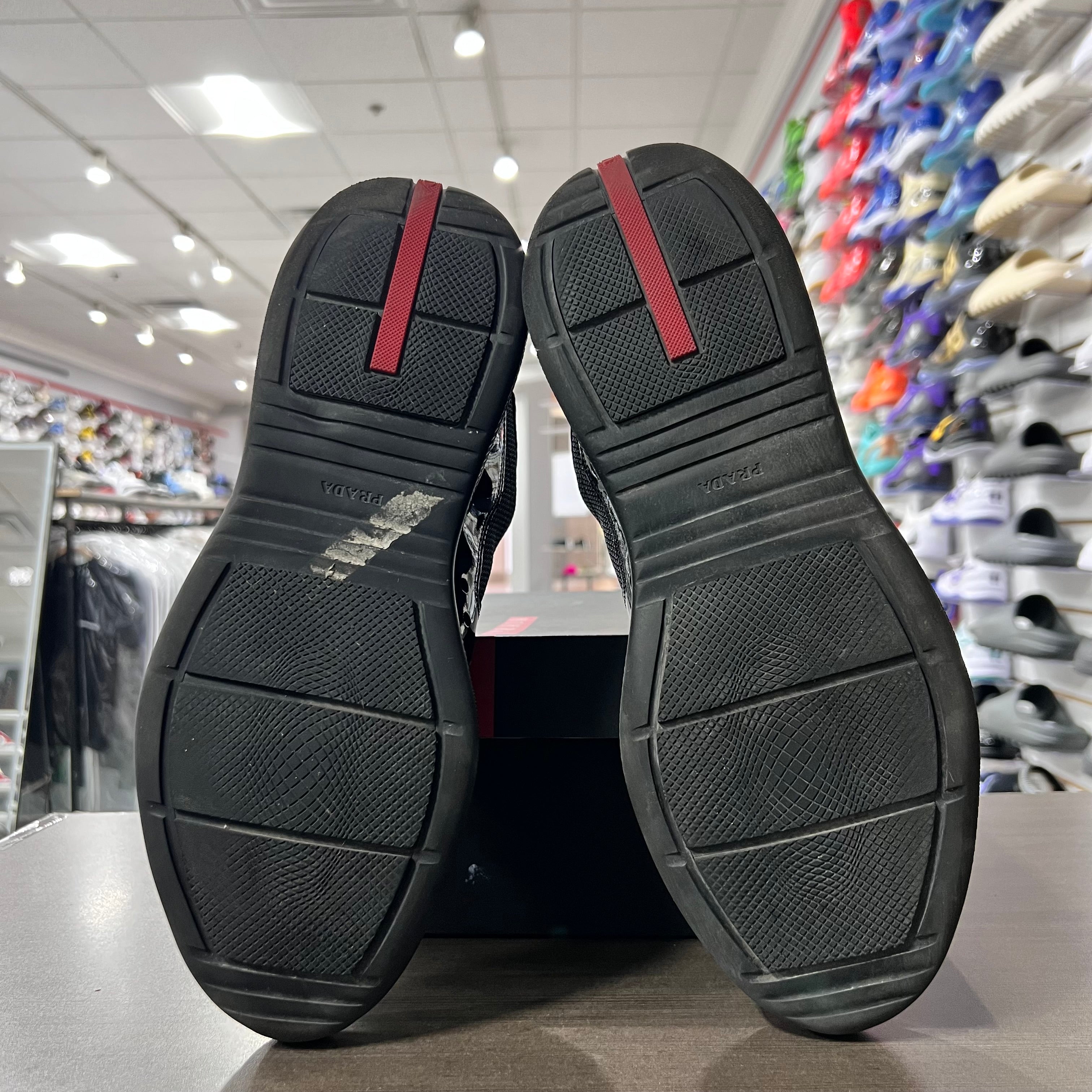 Prada Americas Cup Low Top Sneaker Black (Lightly Worn)