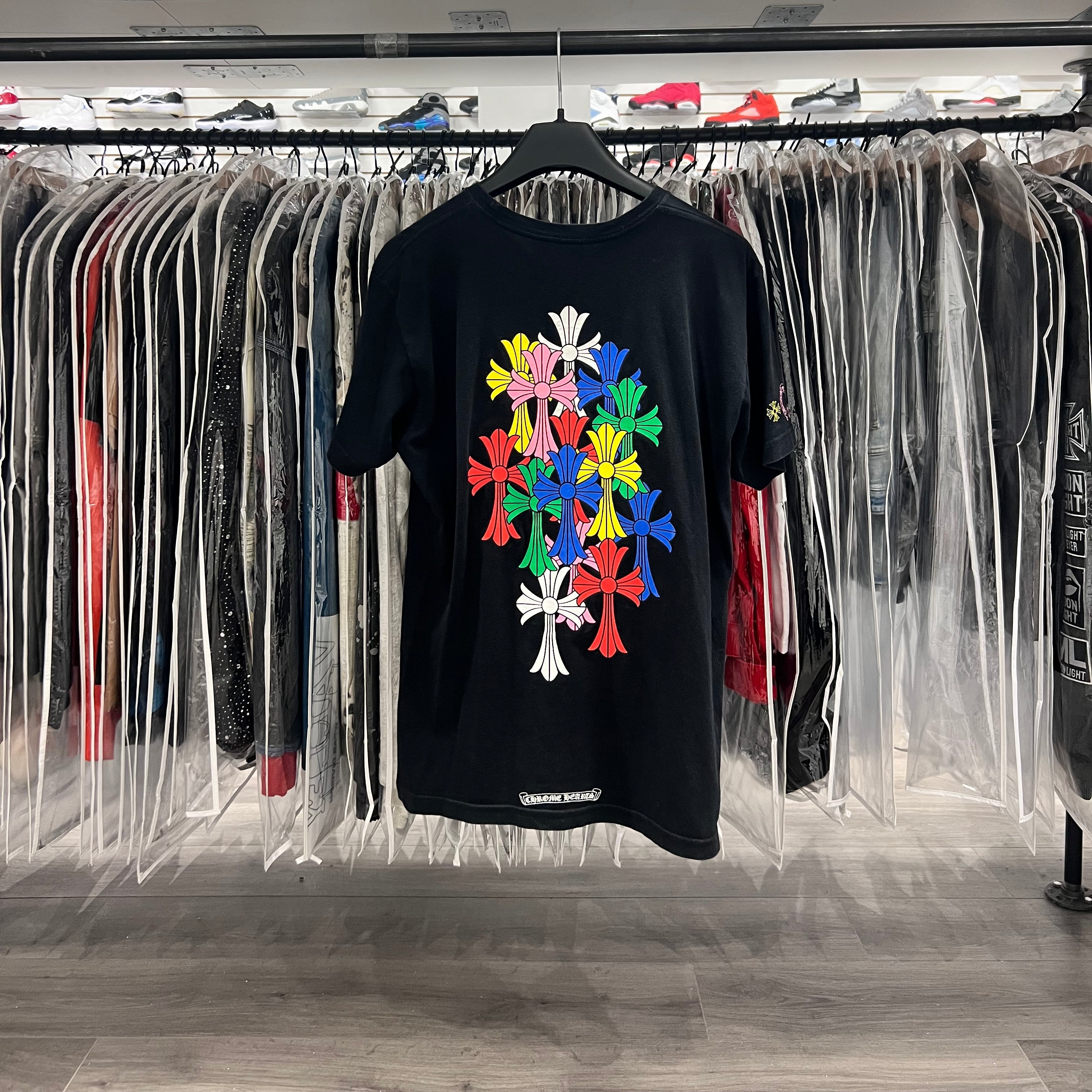 Chrome Hearts Multicolor Cross Tee Black (Lightly Worn)