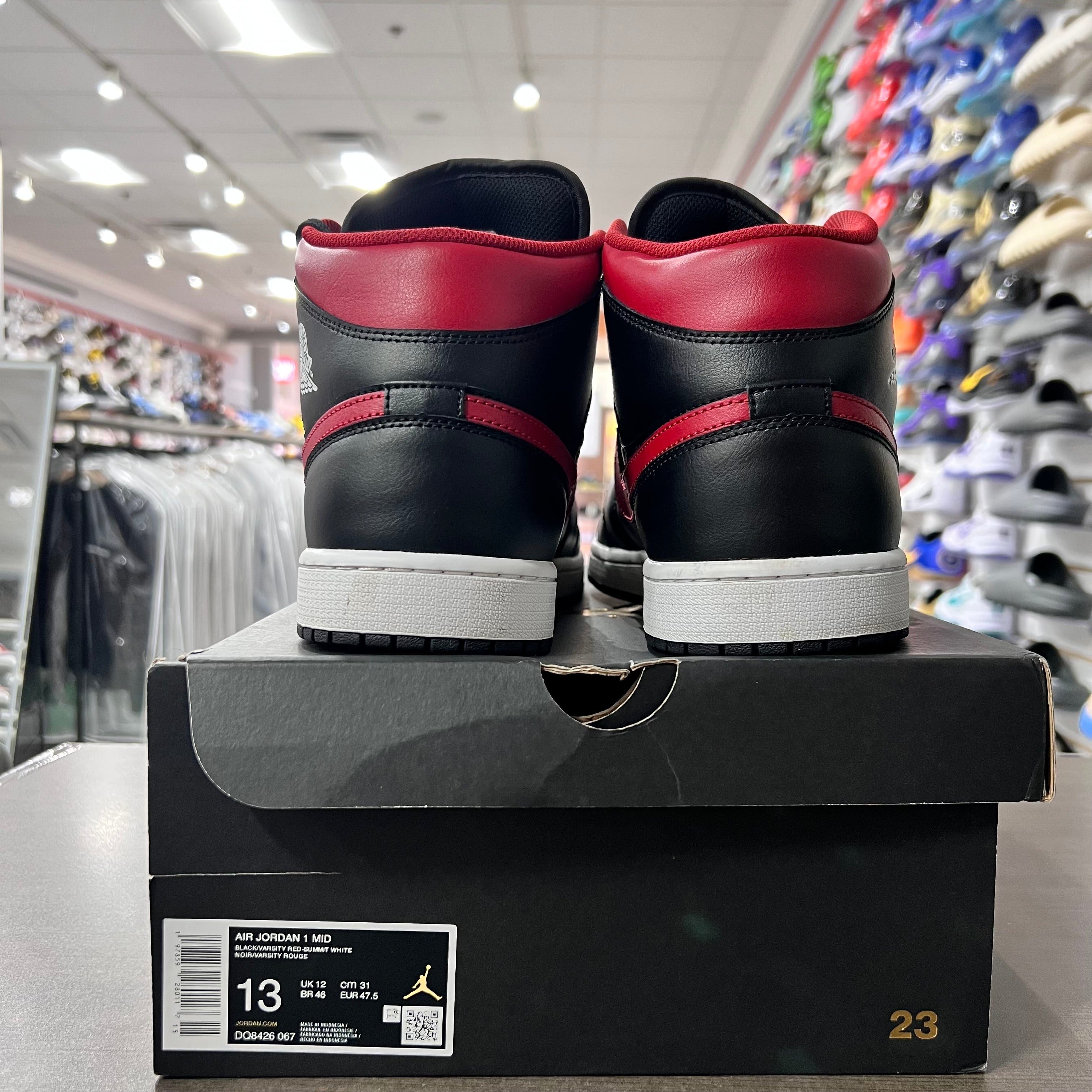 Jordan 1 Mid Mens Bred Twist (Lightly Worn)