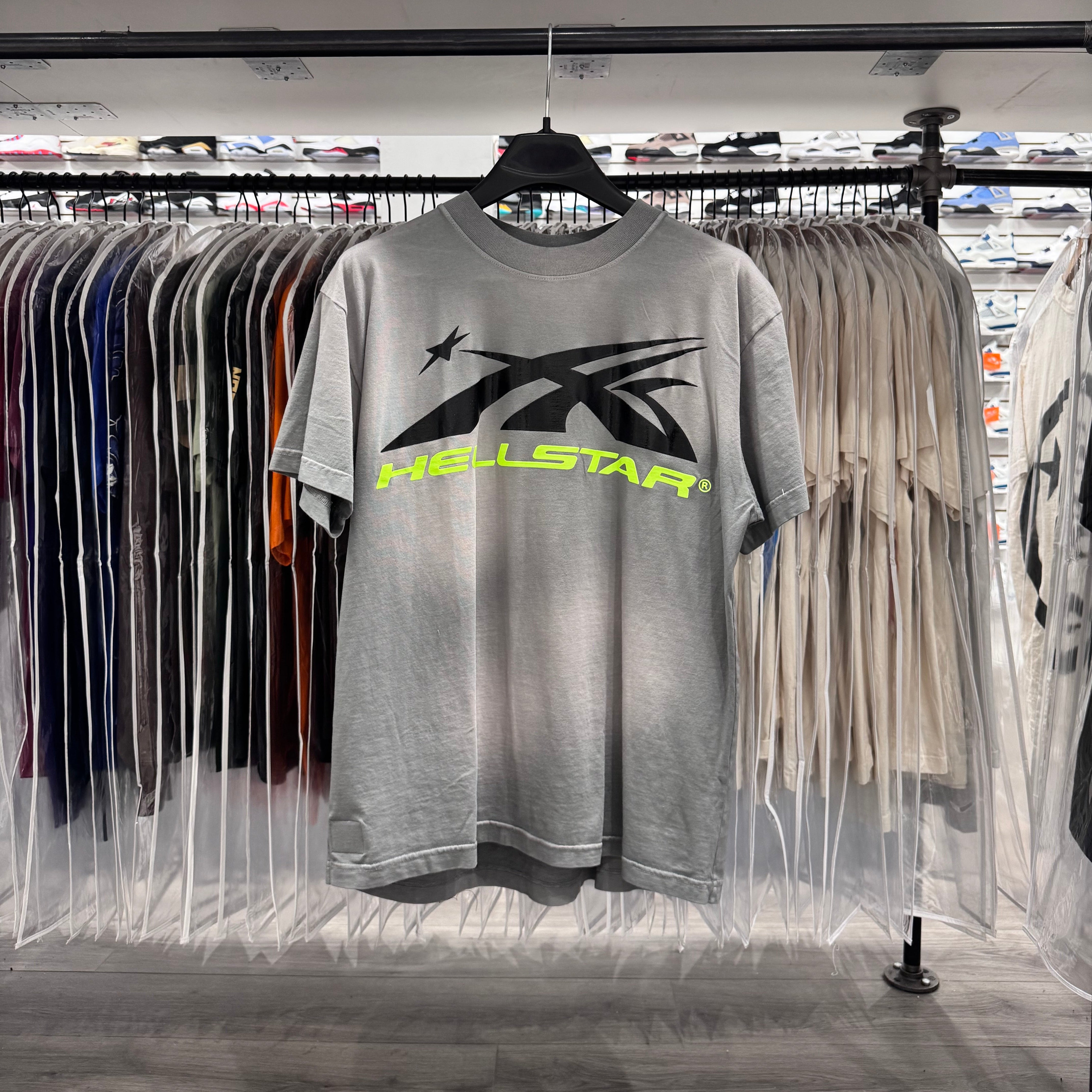 Hell Star Sports Core Gel Tee Grey Green