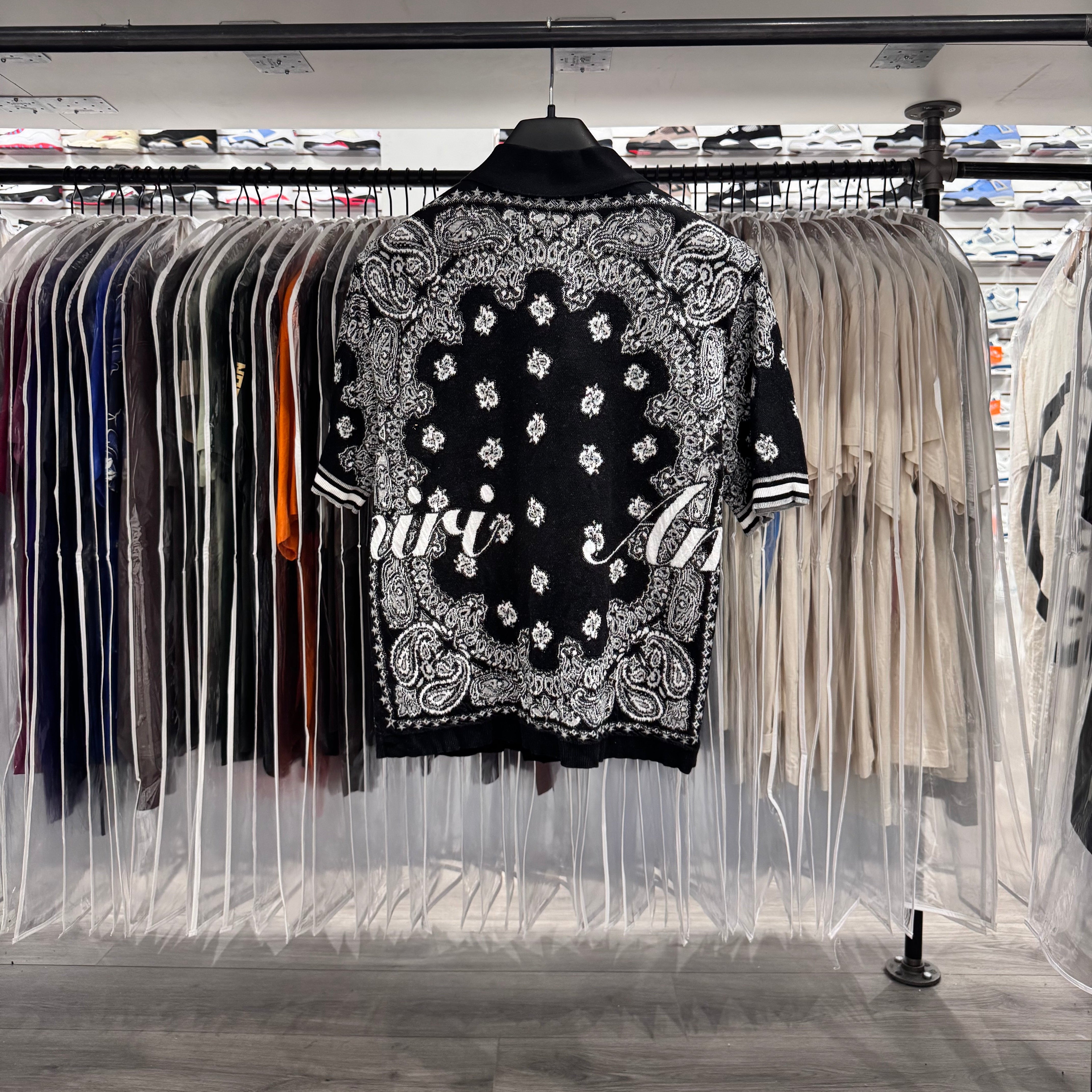 Amiri Black Paisley Button Up (Lightly Worn)