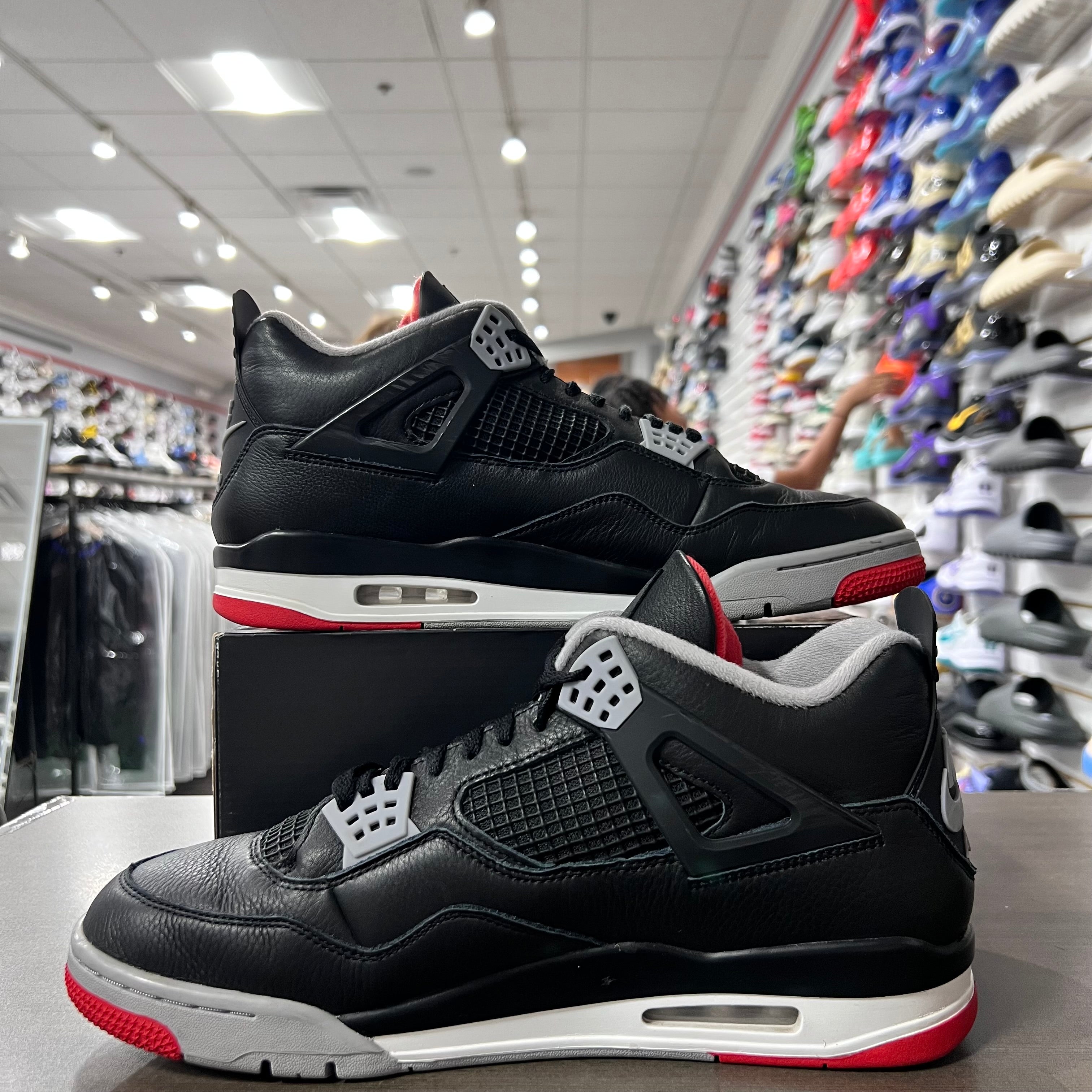 Jordan Retro 4 Mens Bred Reimagined (Lightly Worn+Replacement Box)