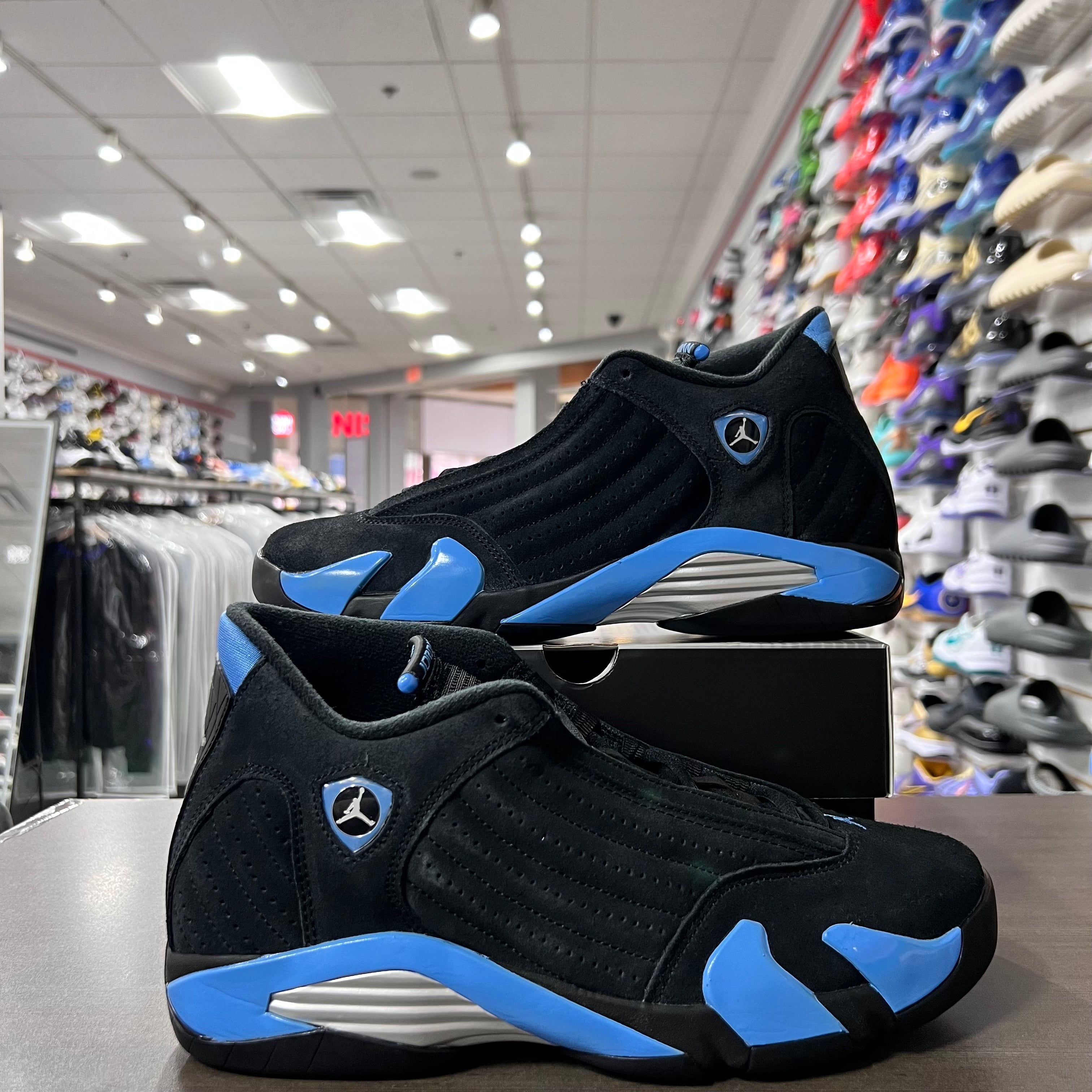 Jordan Retro 14 Mens Black University Blue (Lightly Worn)