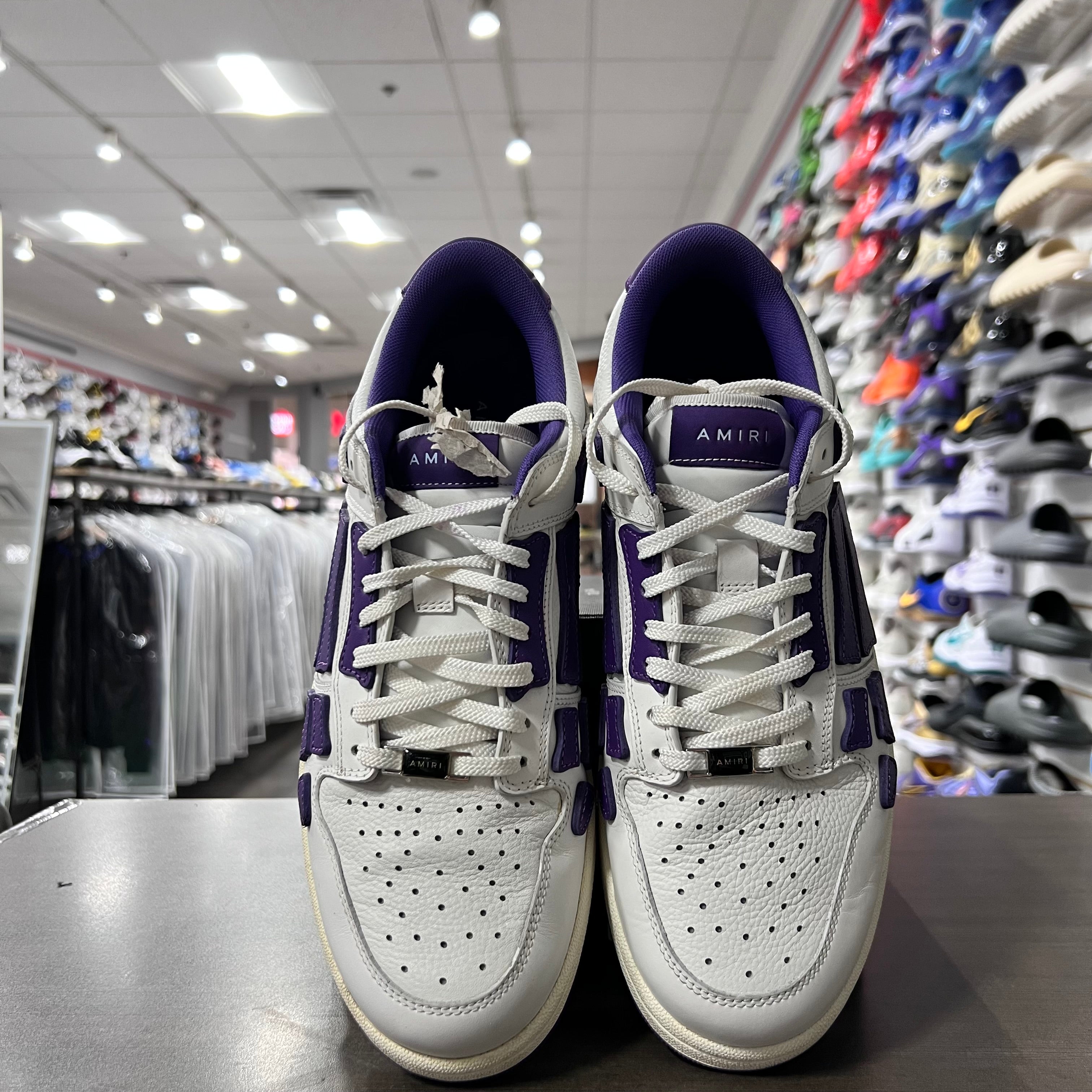 Amiri Skel Top Low White Purple (Lightly Worn)