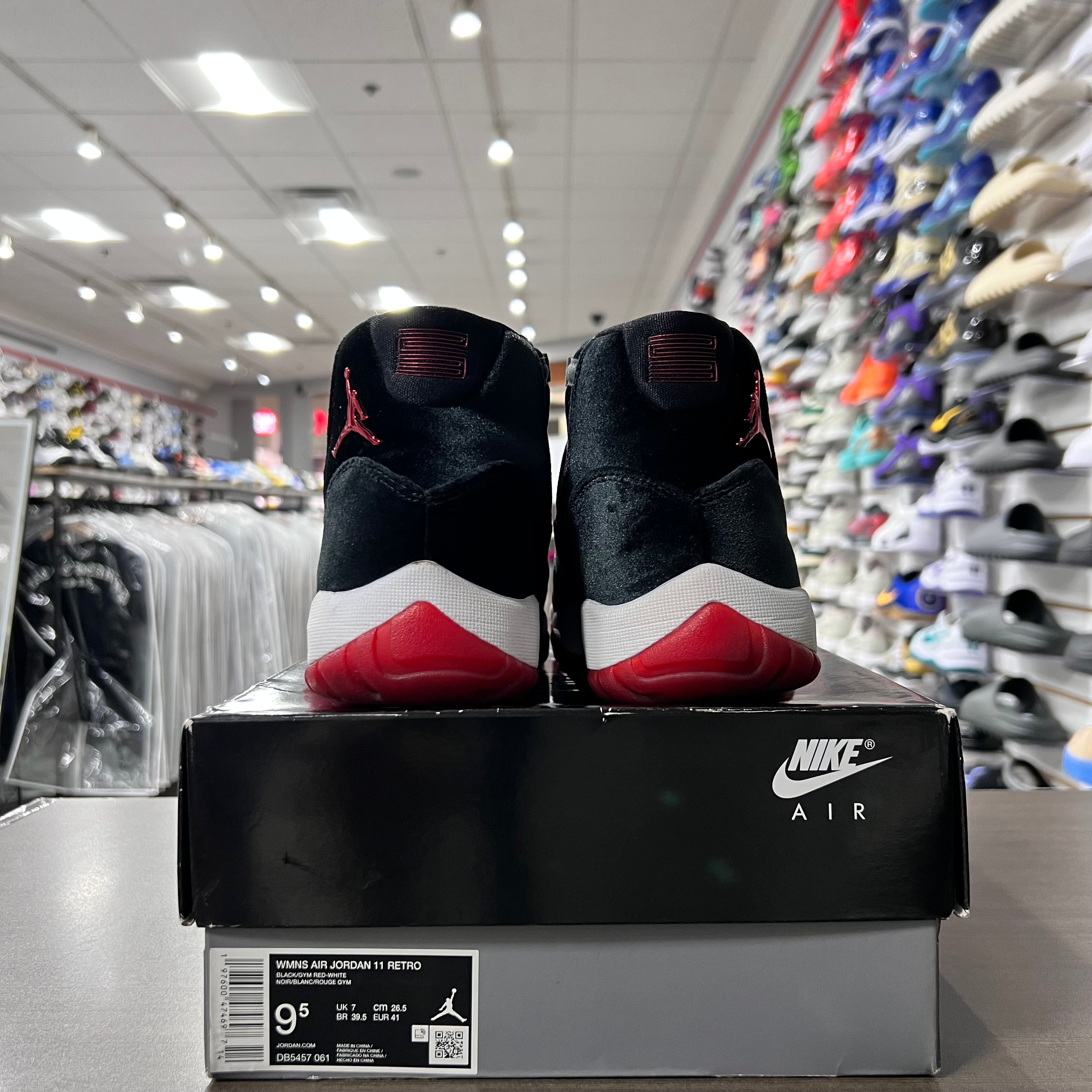 Jordan Retro 11 Womens Bred Velvet (Lightly Worn)