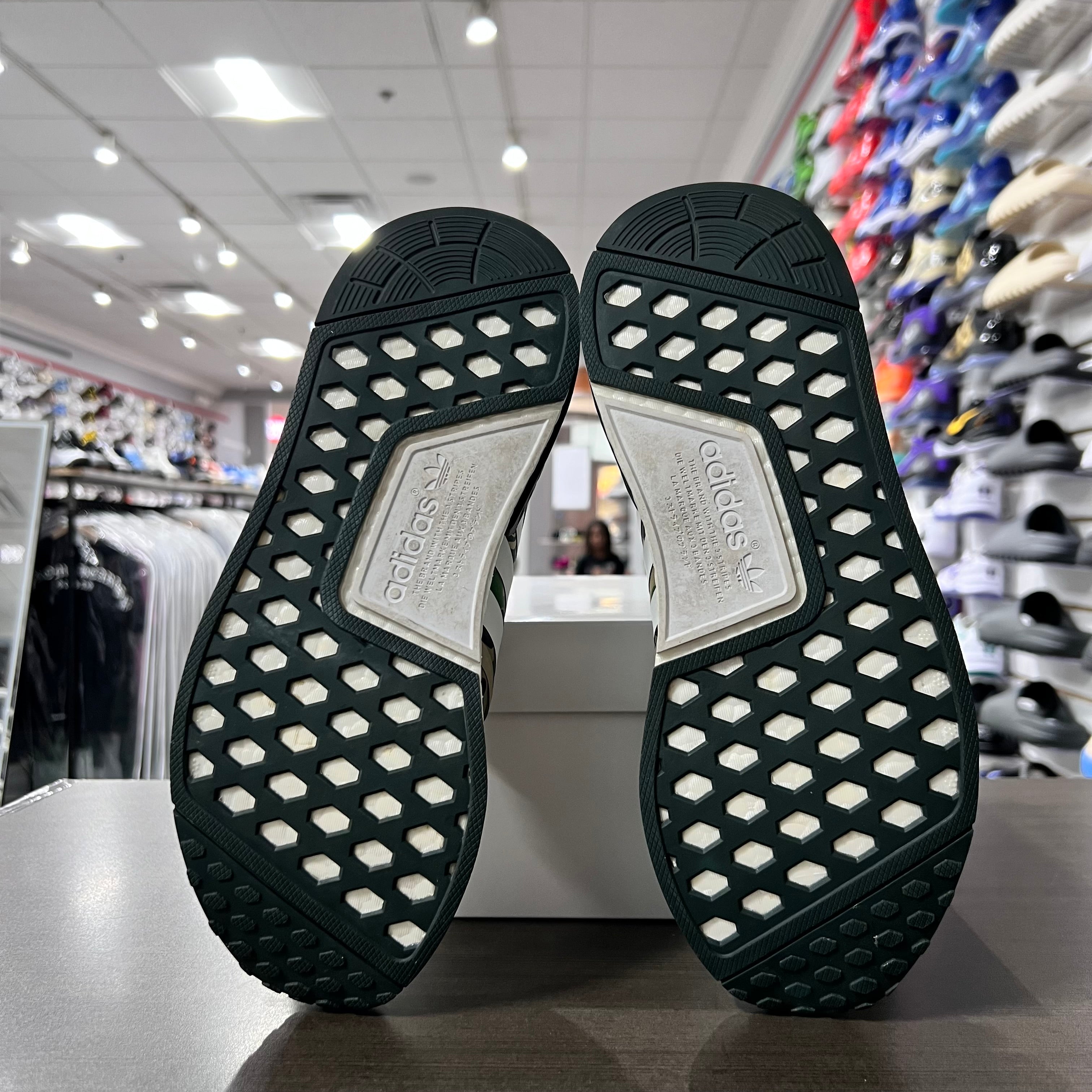 Adidas NMD R1 Bape Olive Camo (Lightly Worn+Replacement Box)