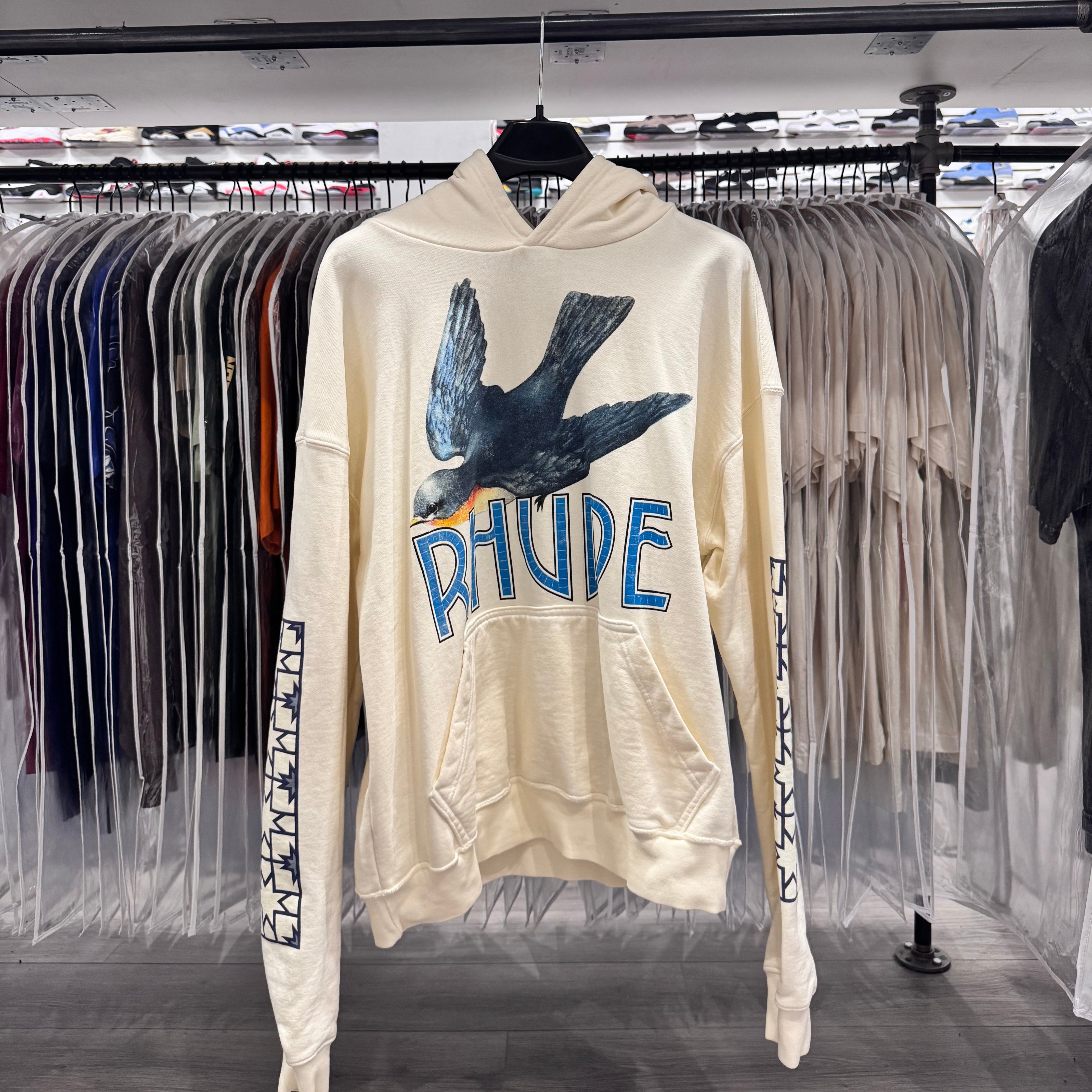 Rhude Pigeon Hoodie Cream (Lightly Worn)