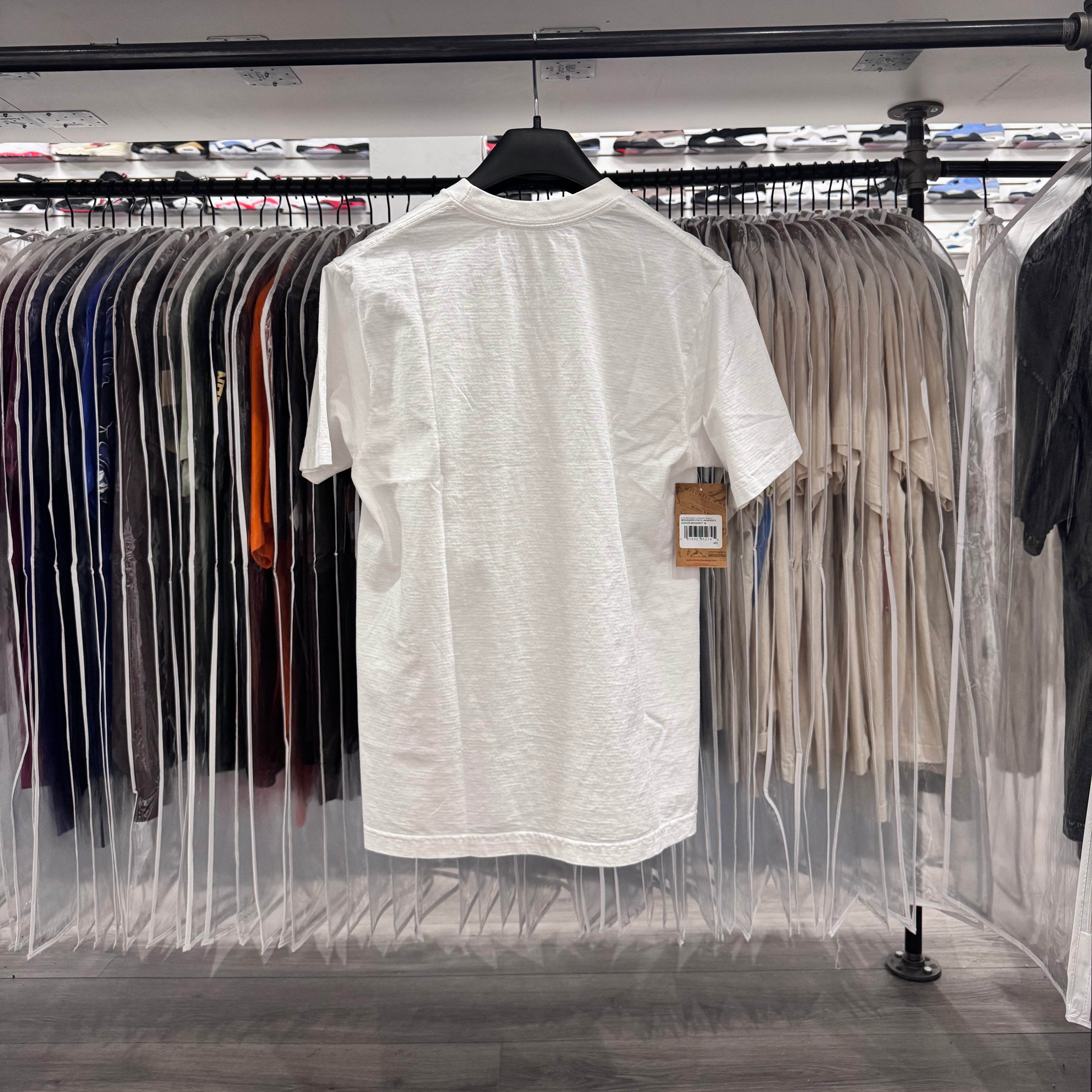 Travis Scott X Mitchell Ness Tee Mississippi White