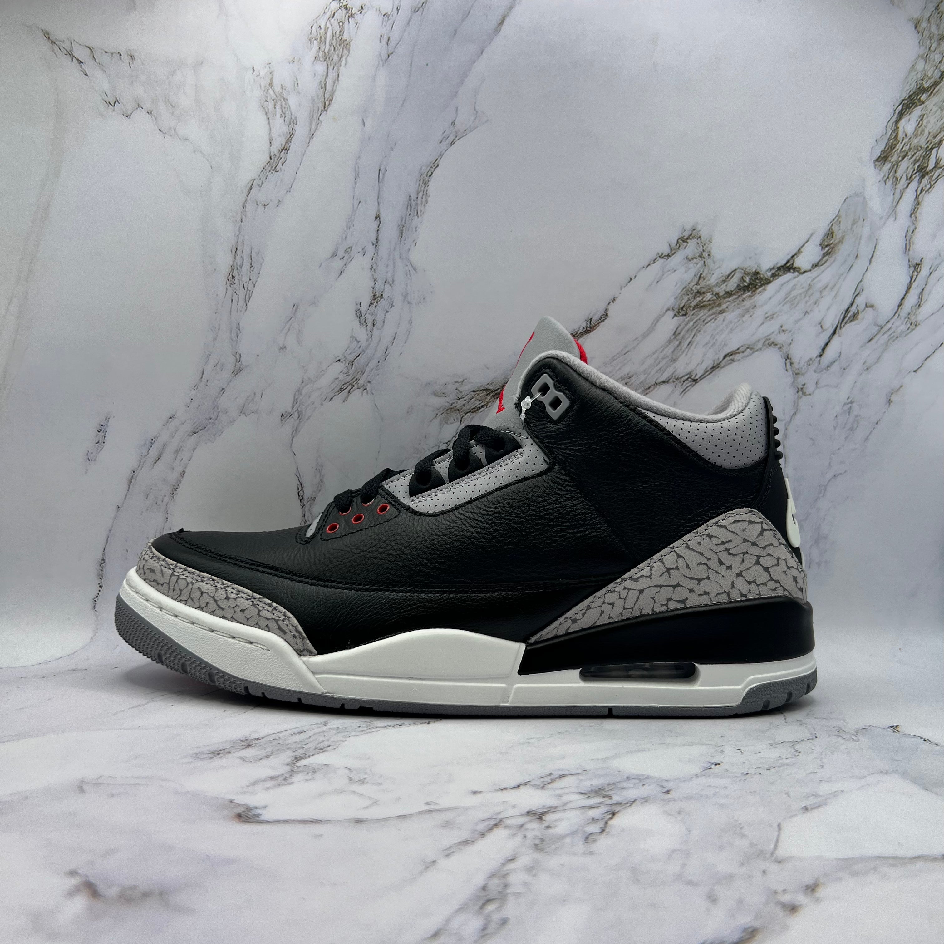 Jordan Retro 3 Mens Black Cement (2024)