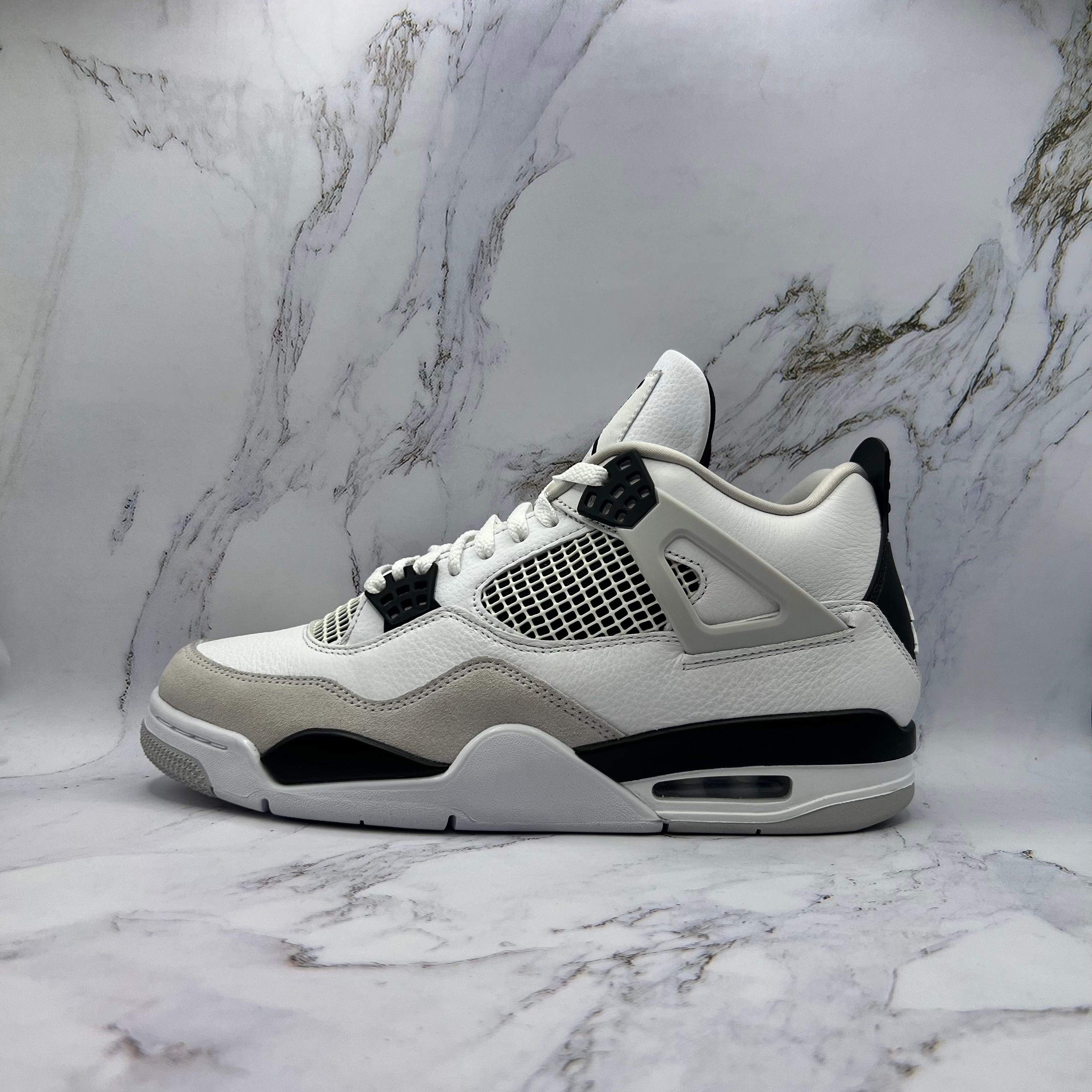 Jordan Retro 4 Mens Military Black