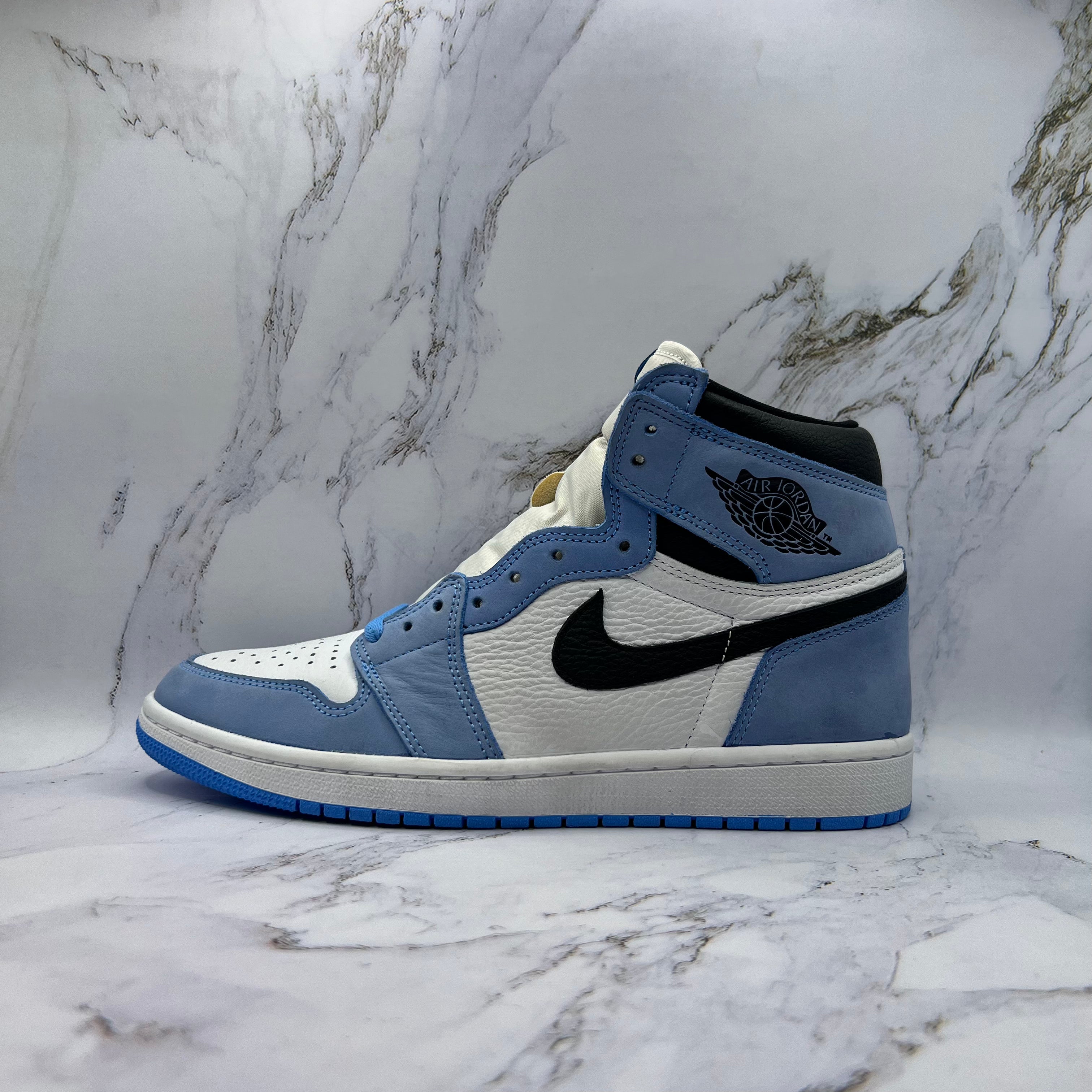 Jordan Retro 1 High Og Mens University Blue (Replacement Box)