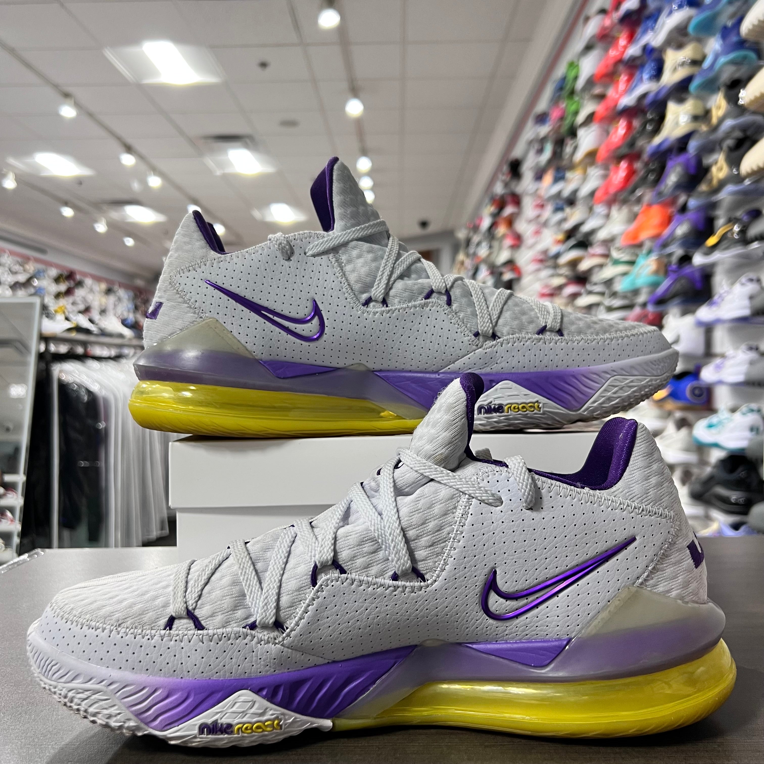 Nike LeBron 17 Low Lakers (Lightly Worn+Replacement Box)