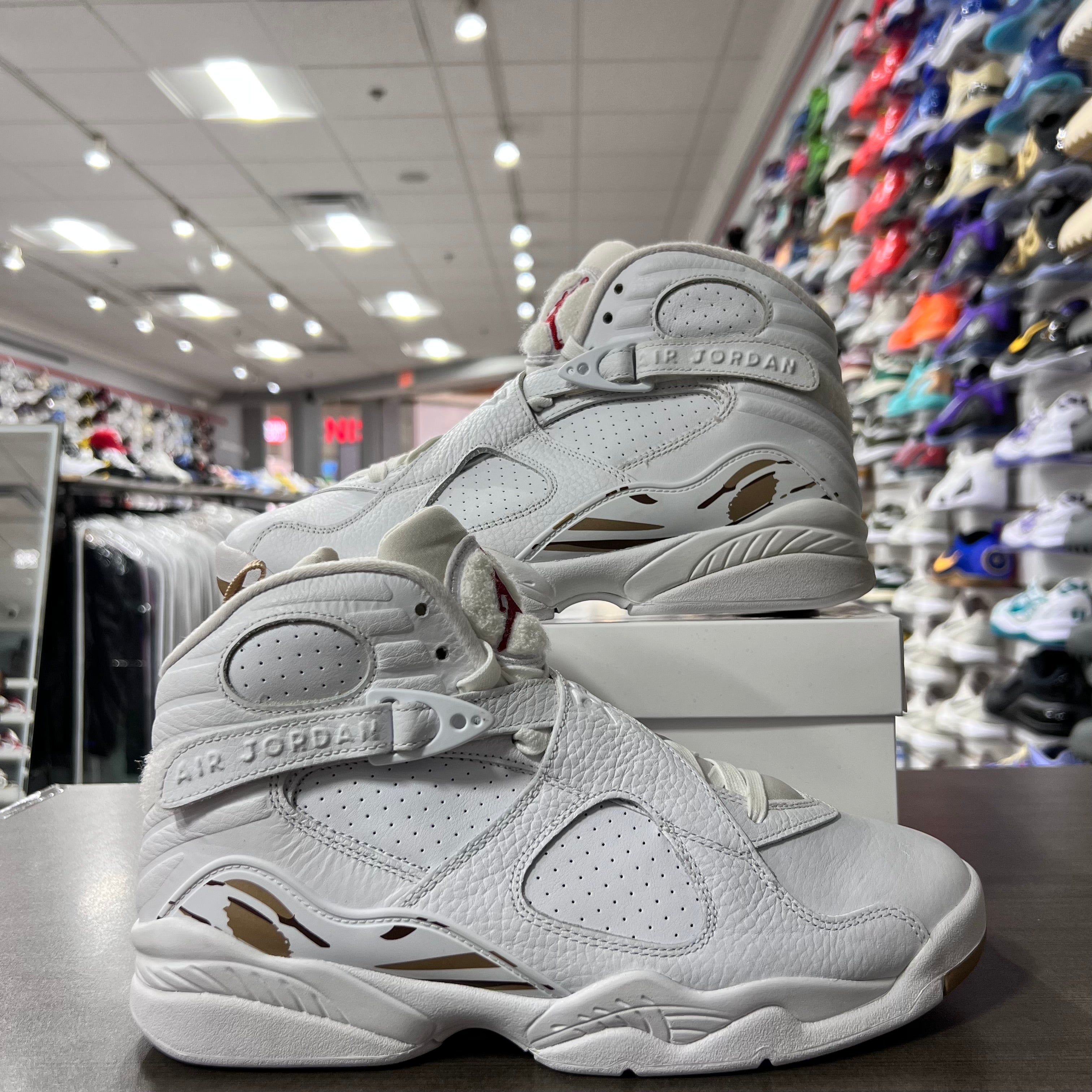 Jordan Retro 8 Mens OVO White (Lightly Worn+Replacement Box)