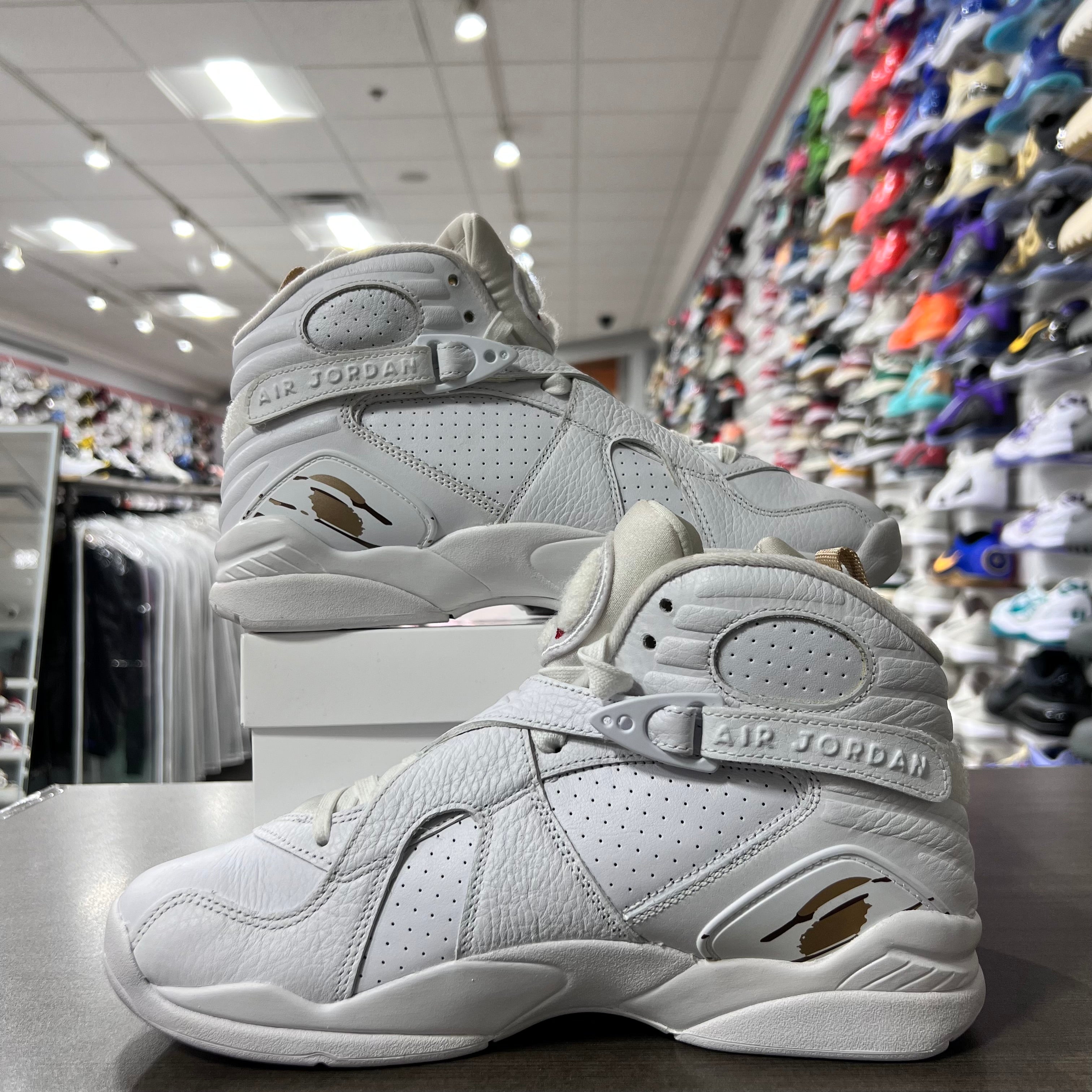 Jordan Retro 8 Mens OVO White (Lightly Worn+Replacement Box)