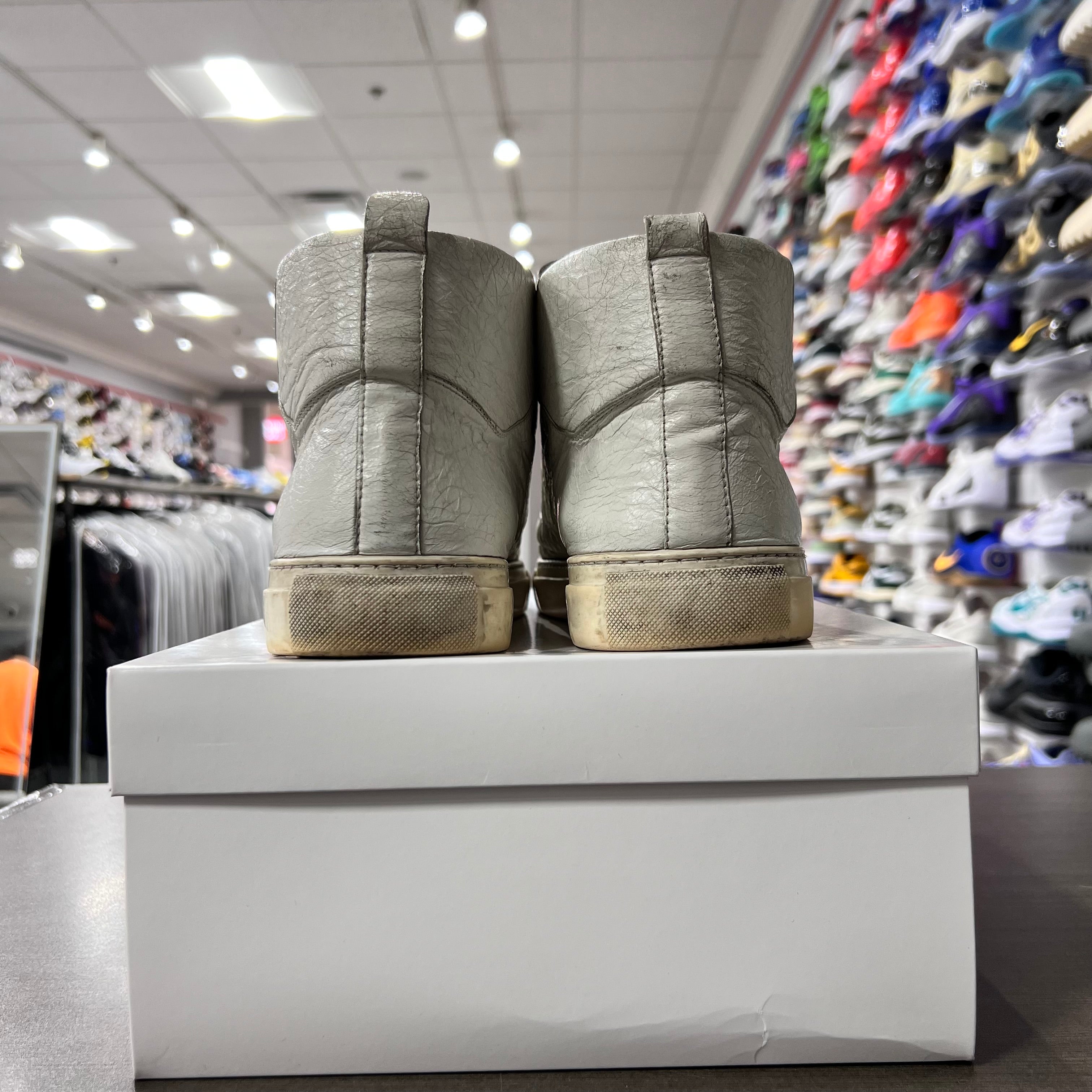 Balenciaga Arena Low Grey Leather (Lightly Worn+Replacement Box)