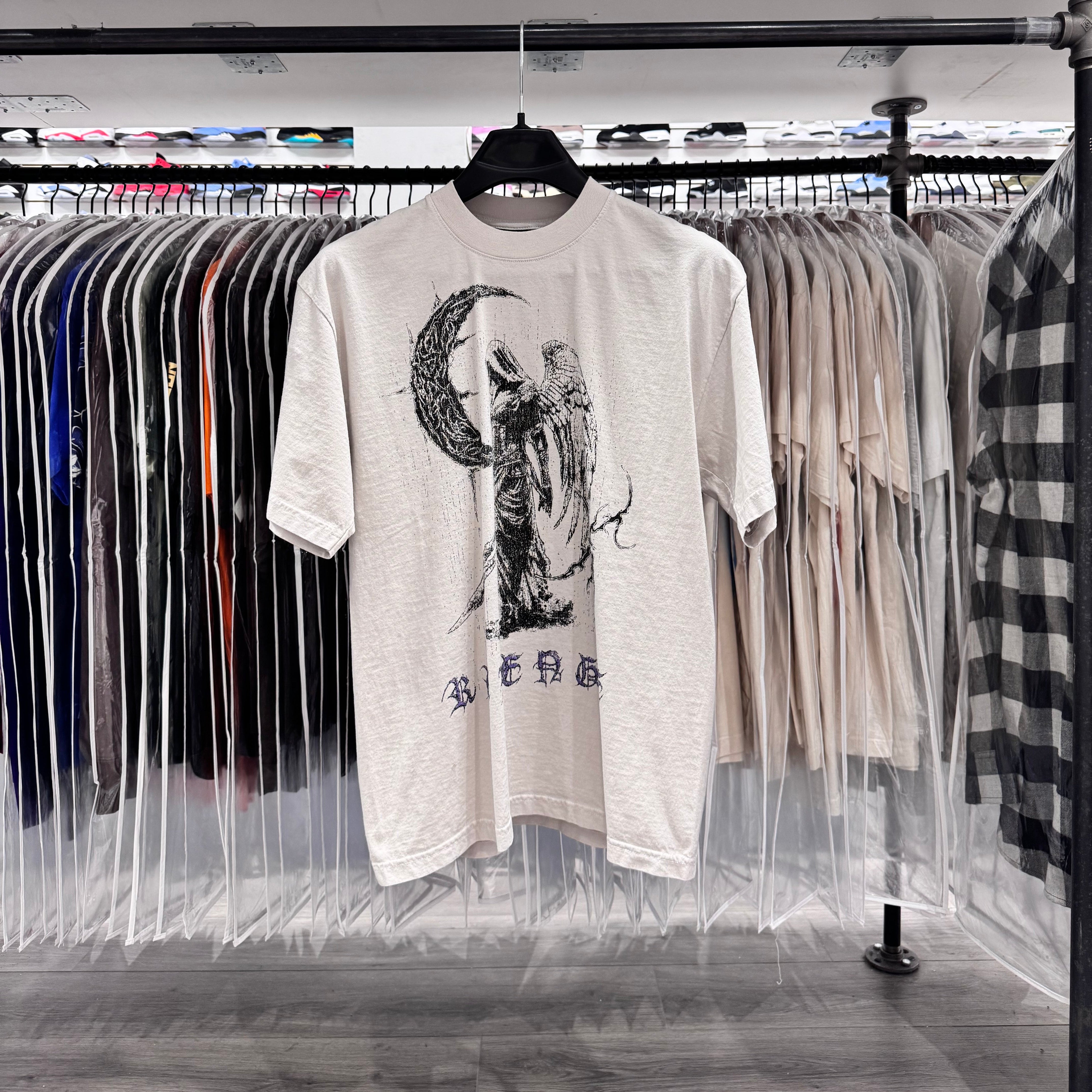 Revenge Scythe Tee Cement Purple