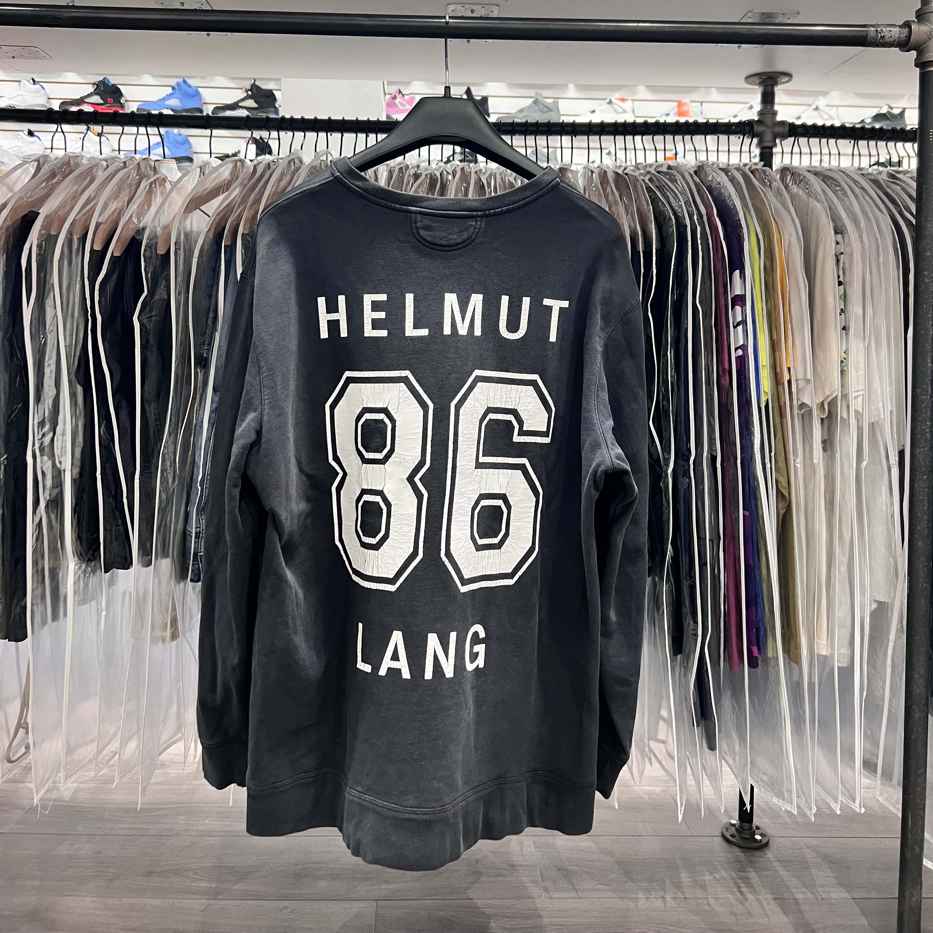 Helmut Lang 86 Logo Vintage Crewneck (Lightly Worn)