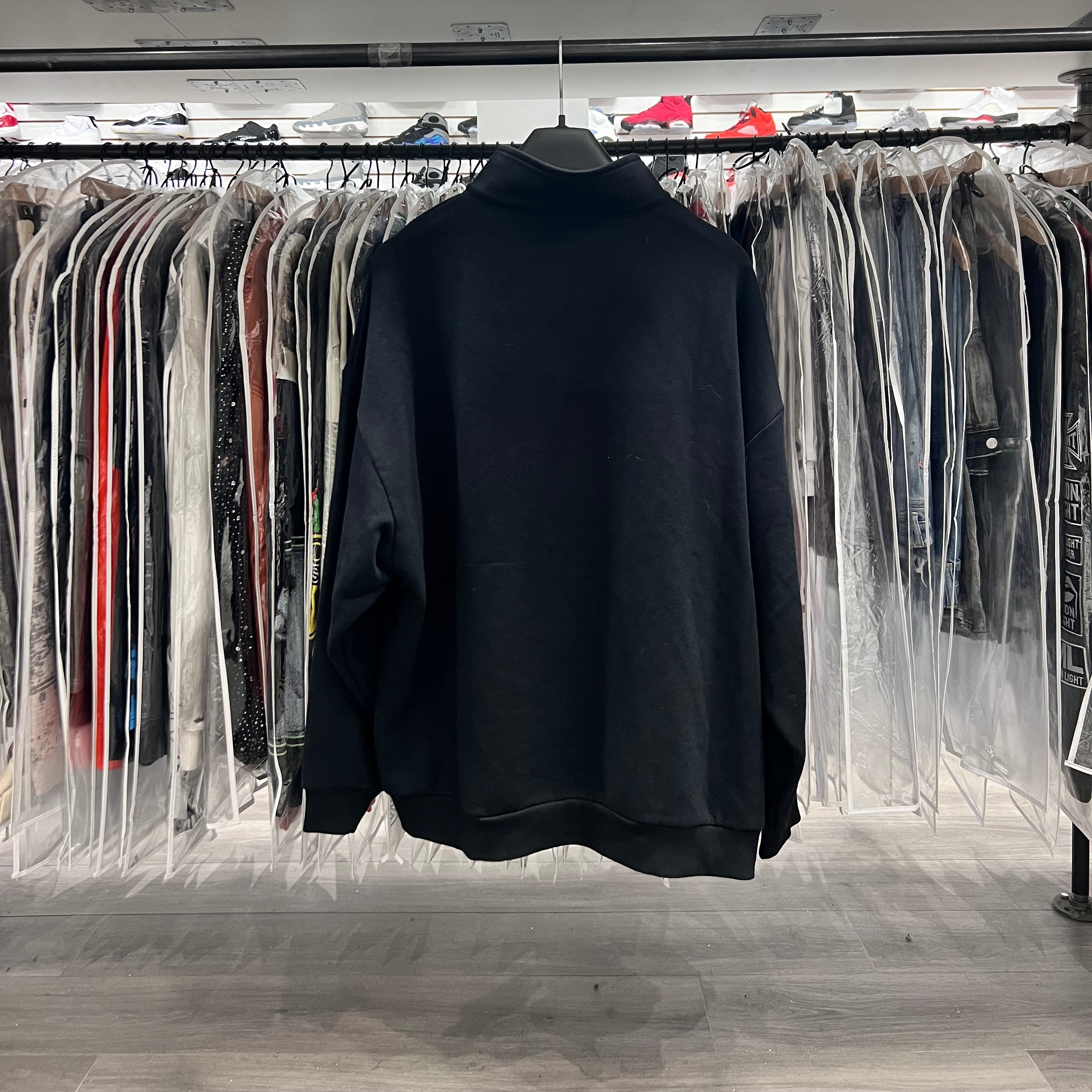 Alo Half Zip Pull Over Sweater Black (Lightly Worn)