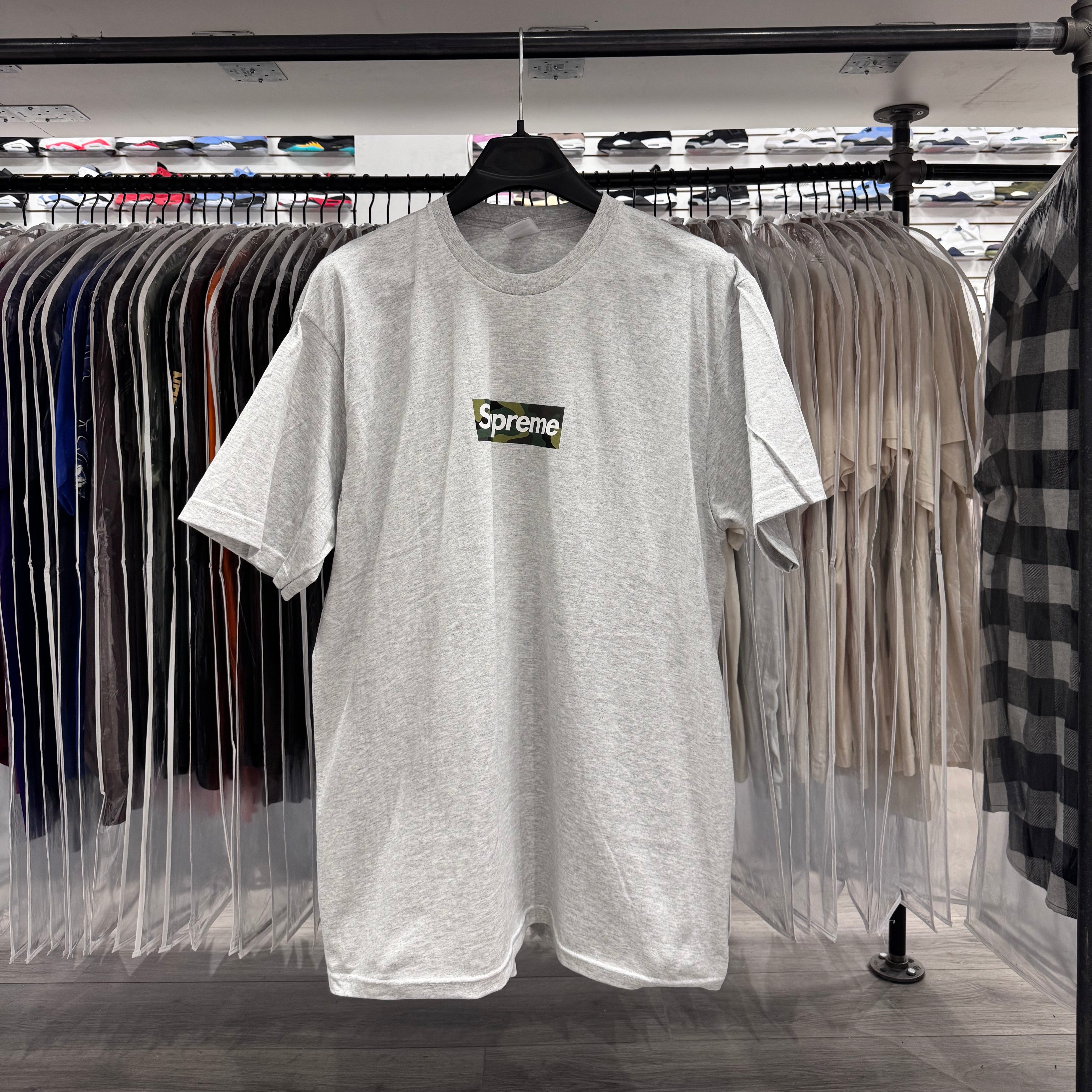 Supreme Camo Box Logo grey