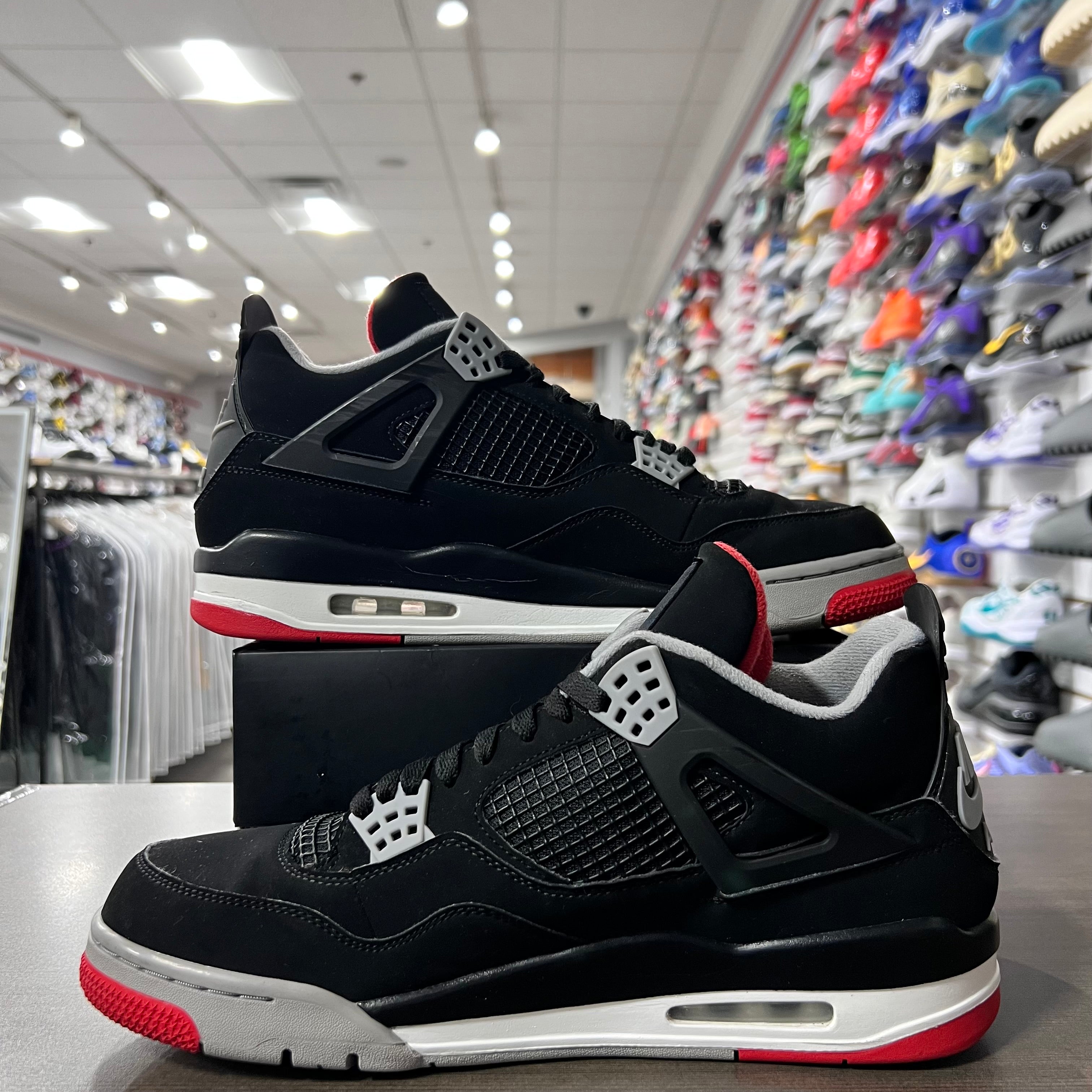 Jordan Retro 4 Bred Men's (2019)(Lightly Worn)