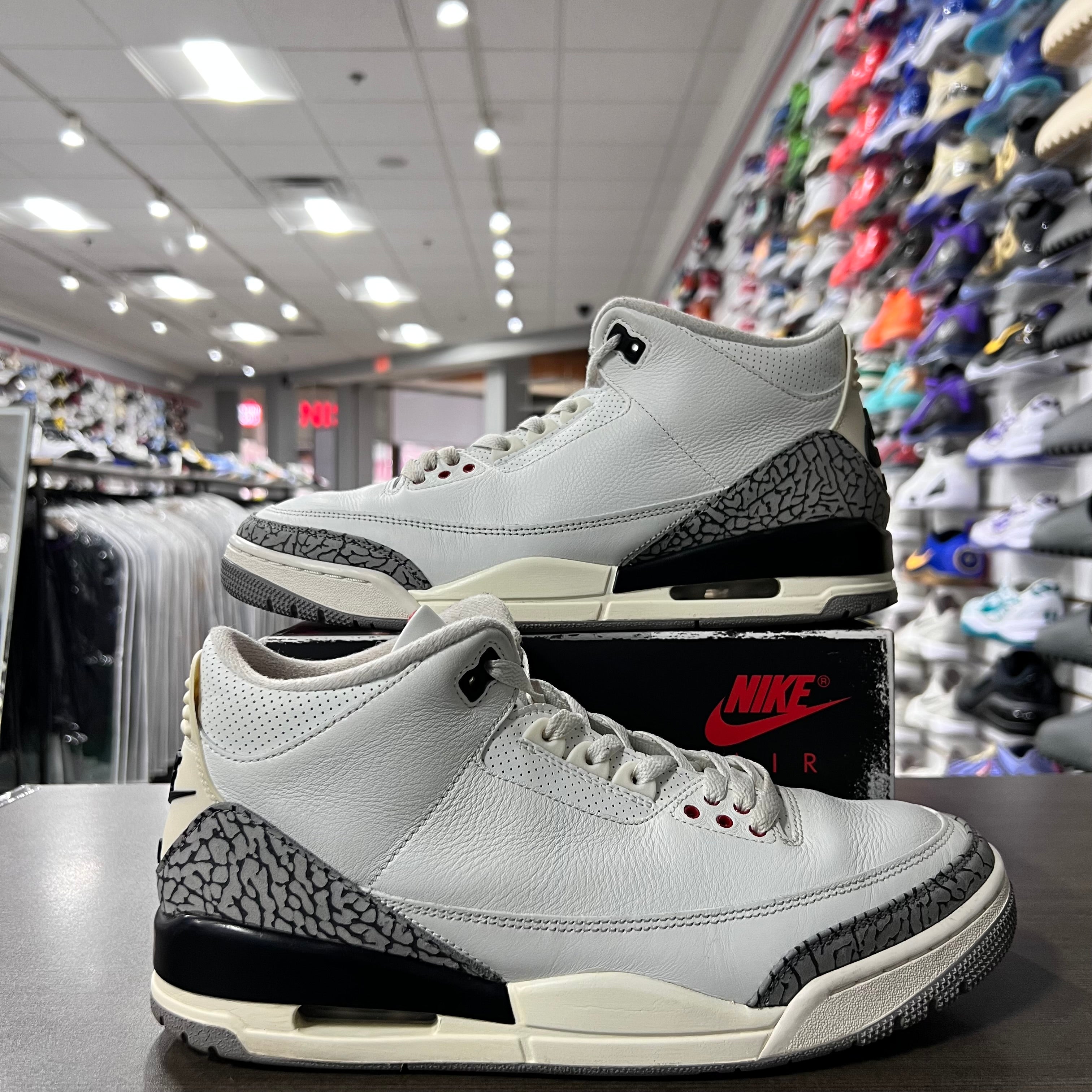 Jordan Retro 3 Men's White Cement Reimagined (Lightly Worn)