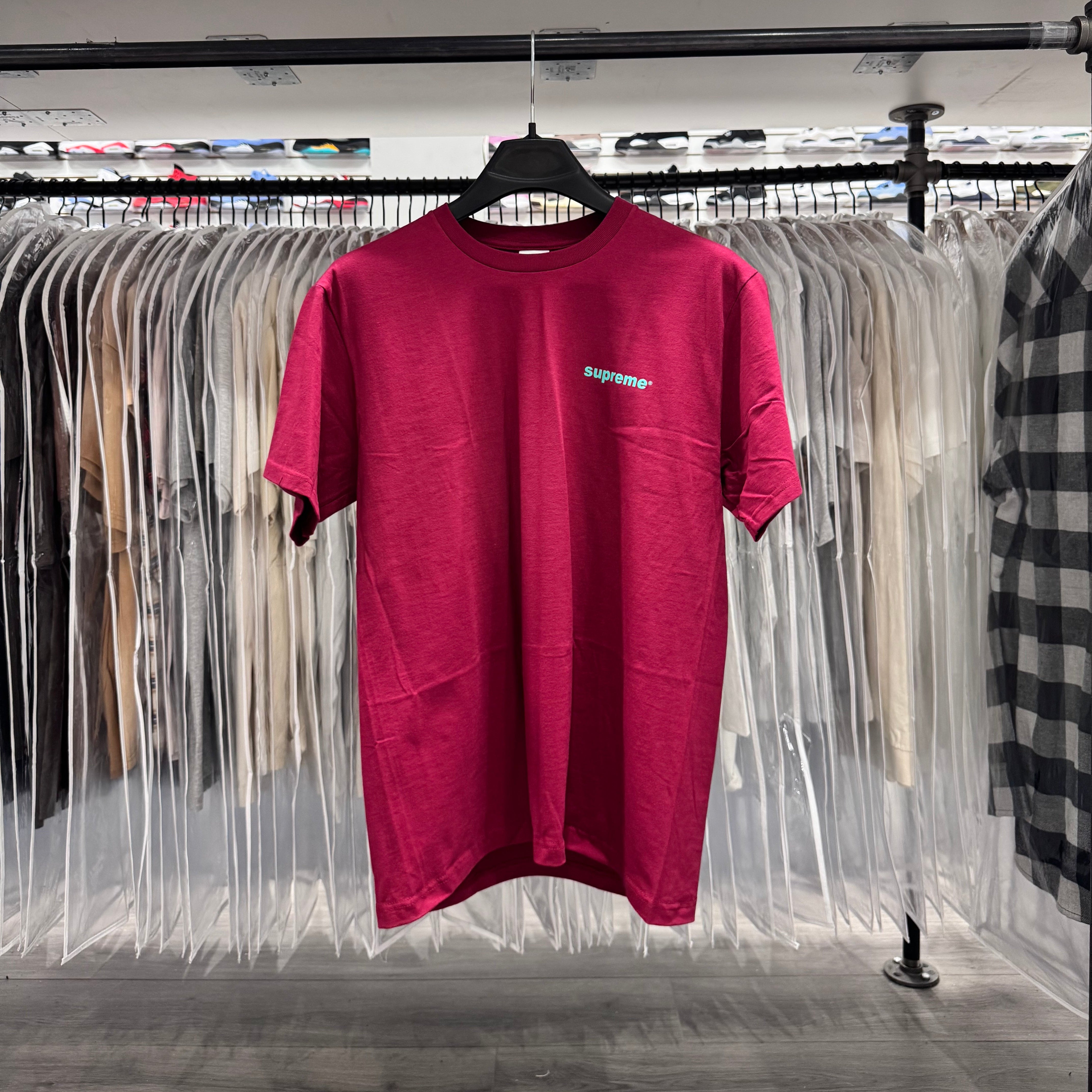 Supreme Tee Fuck Money Maroon