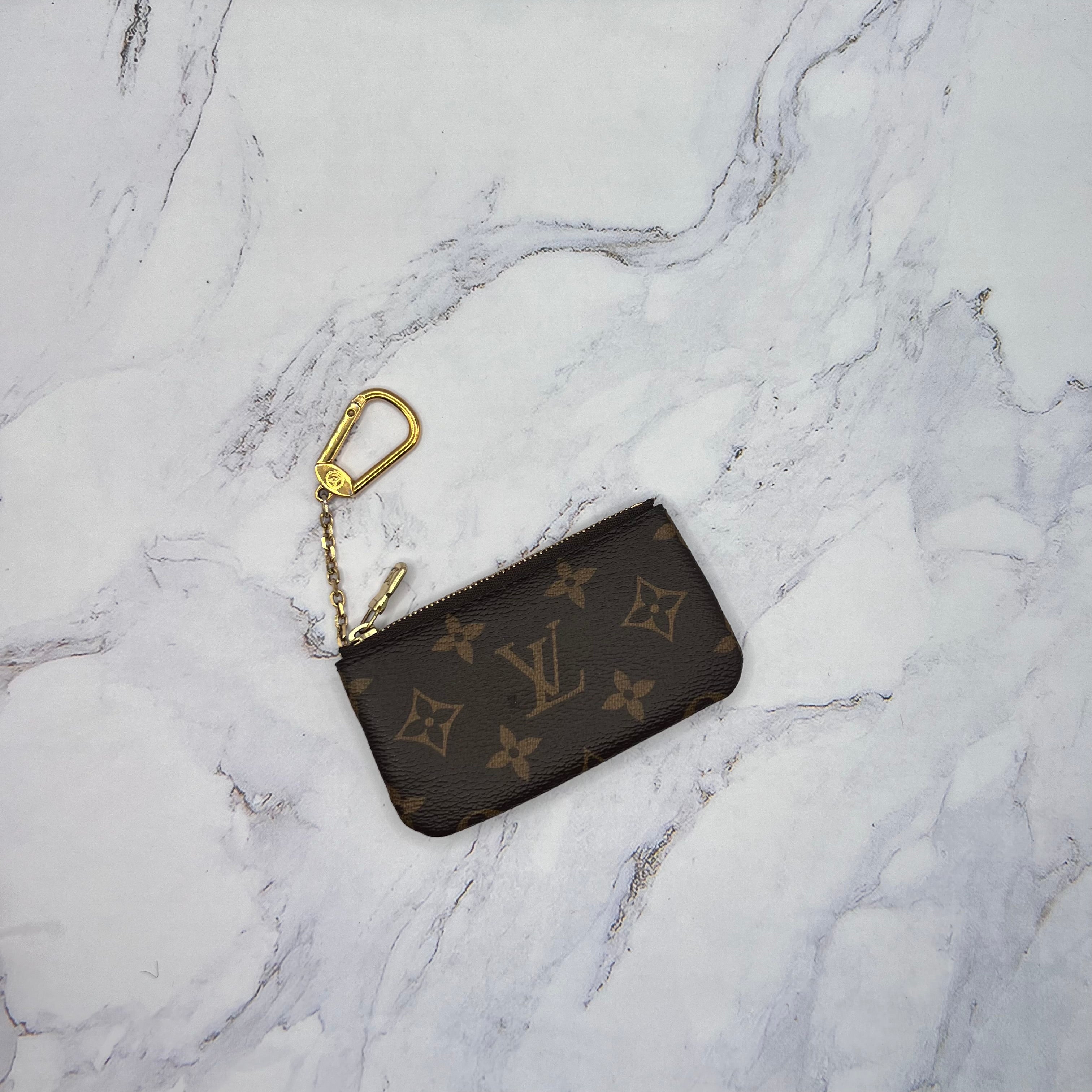 Louis Vuitton Brown Monogram Coin Purse (Lightly Worn)