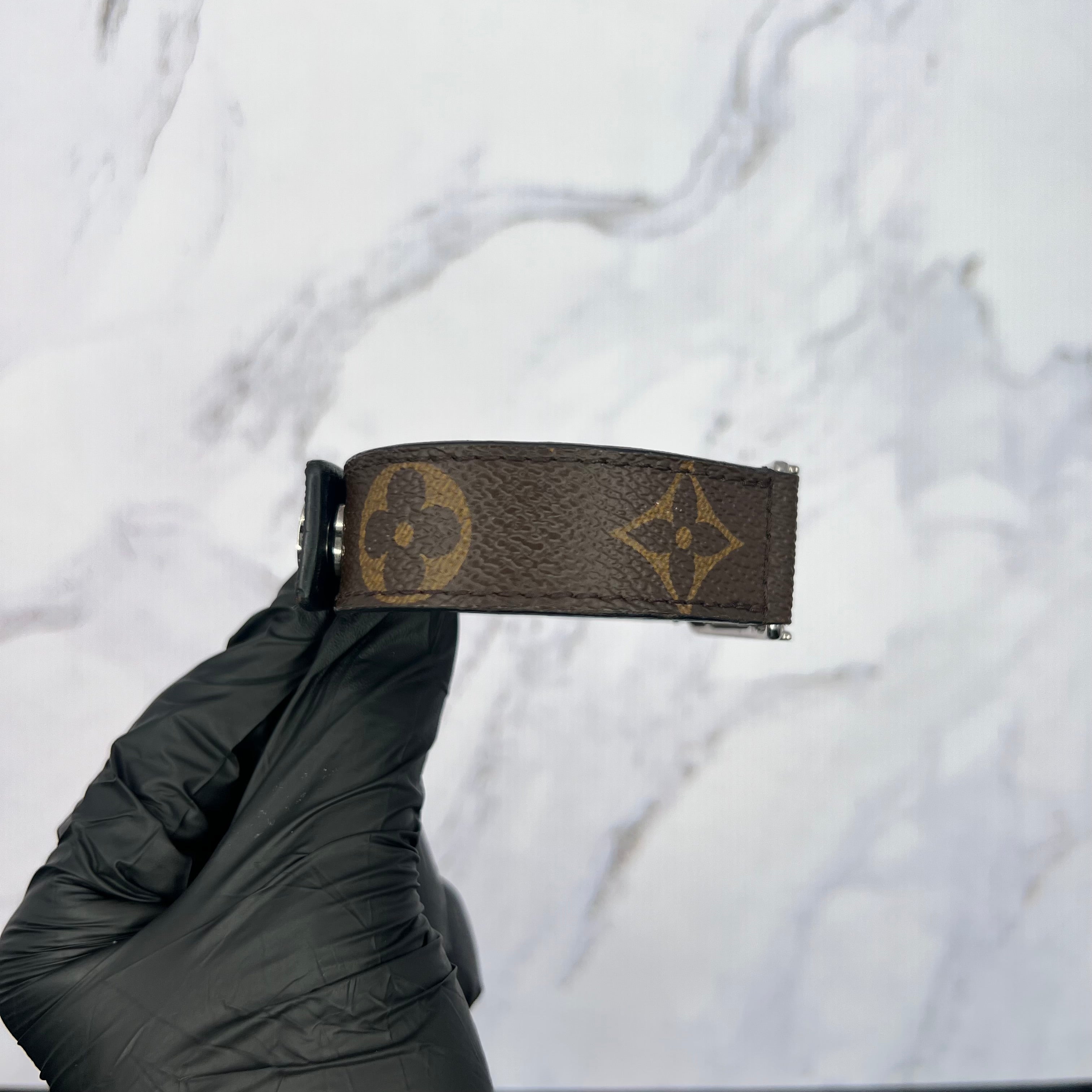 Louis Vuitton Logo Strap Bracelet Brown (Lightly Worn)